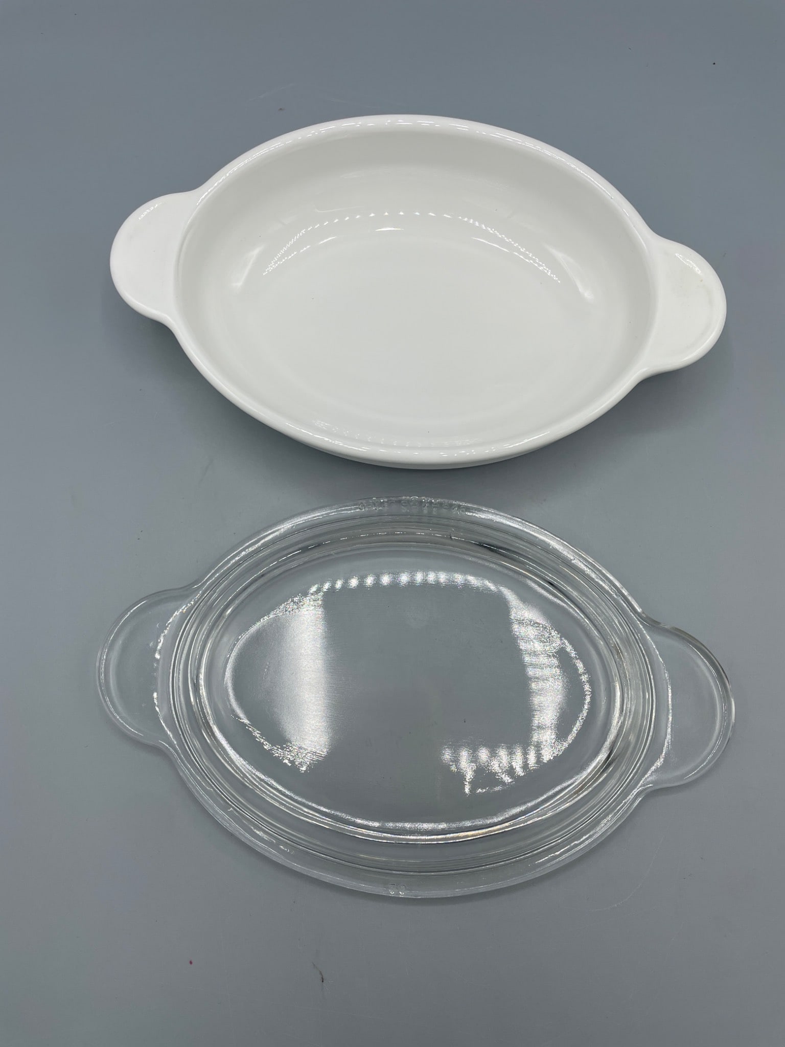 Corning Ware P-14-B Oval Dish with Glass Lid, 14 oz, White - 3