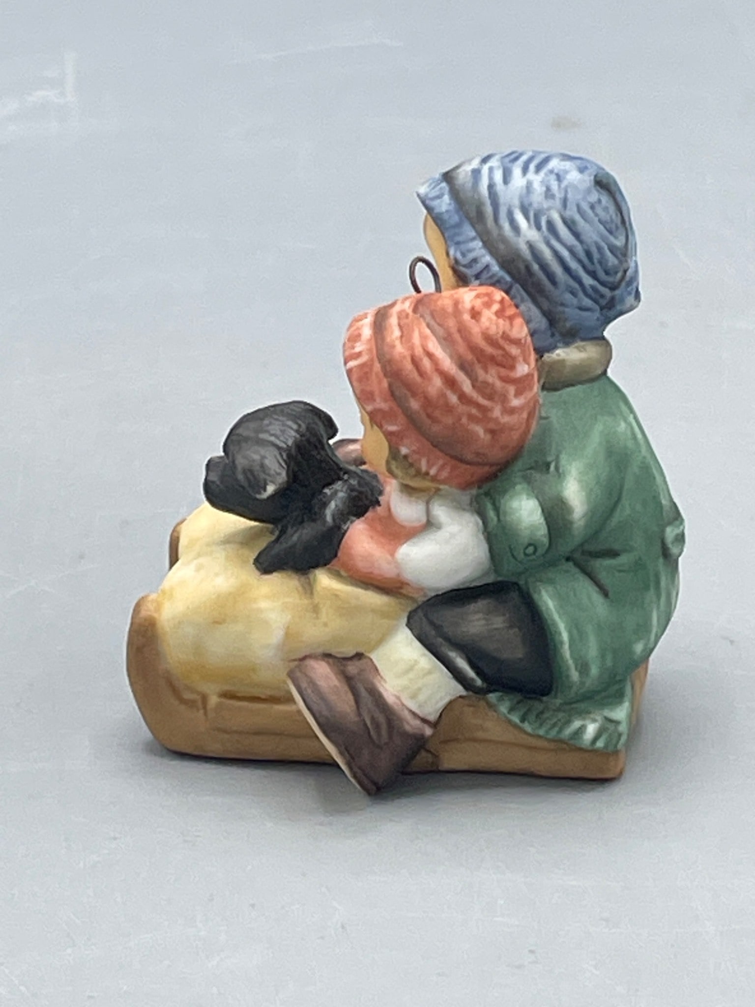 2003 Goebel Figurine by Berta Hummel of Children on Sled with Dog - 3