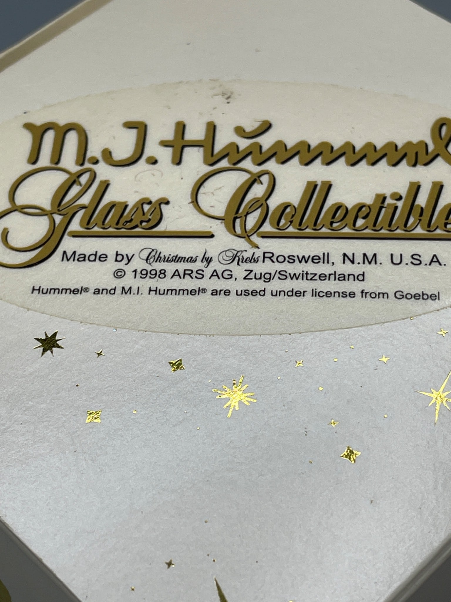M.J. Hummel Glass Collectible Ornament, 2000 with Original Box - 4