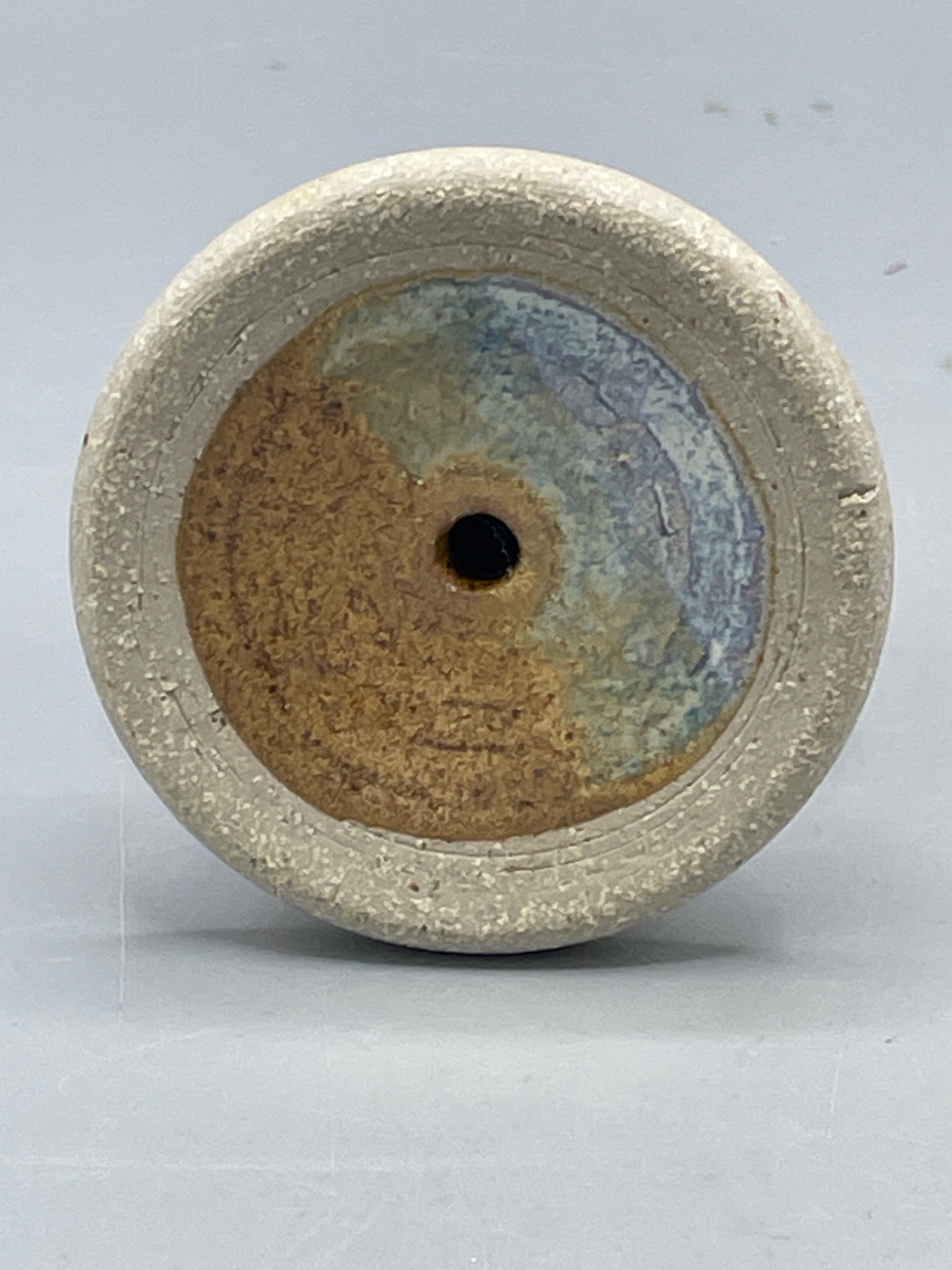 Glazed Ceramic Handheld Tool with Rounded Base - 3