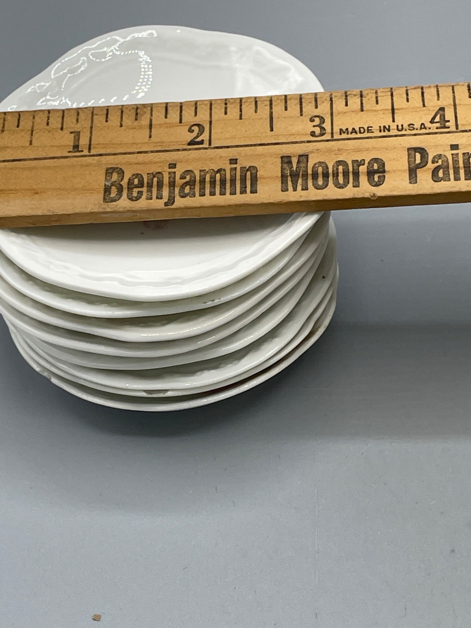Nine Porcelain Saucers with Mixed Marks Including Limoges and KPF - 15