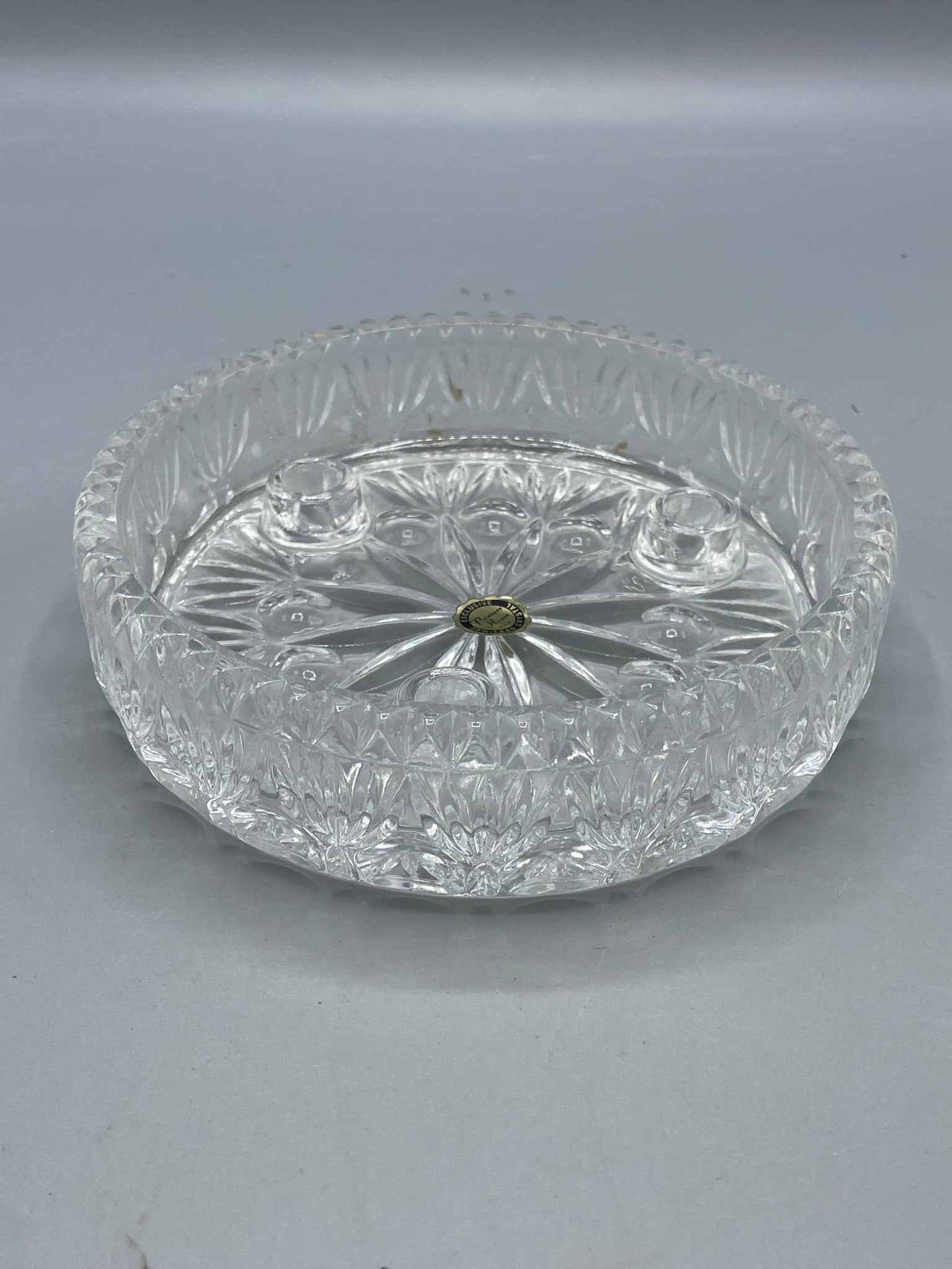 Princess House Exclusive Full Lead Crystal Ashtray, Model 830 (1 of 7)