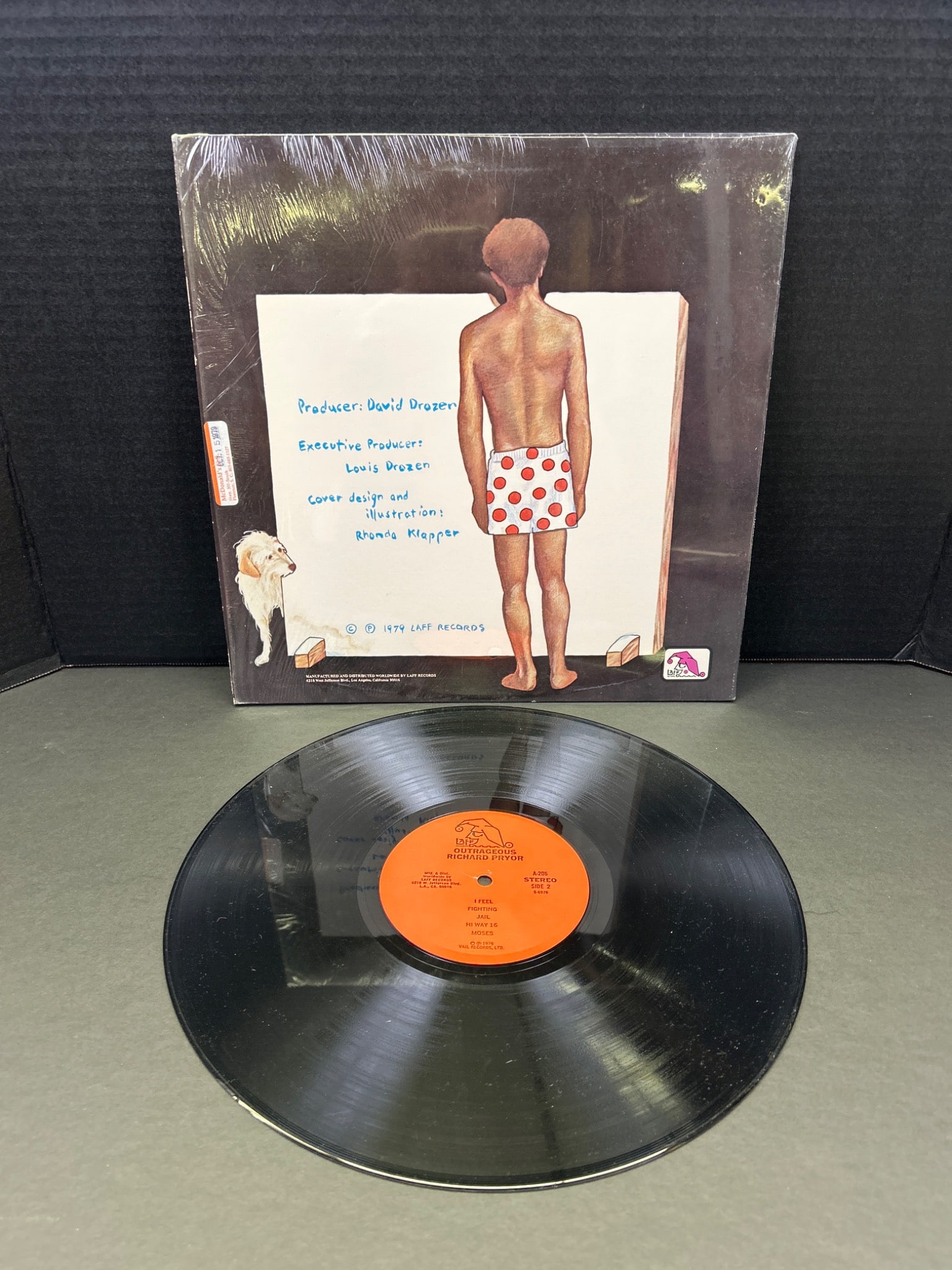 Outrageous Comedy Vinyl Record by Richard Pryor, 1974 - 2