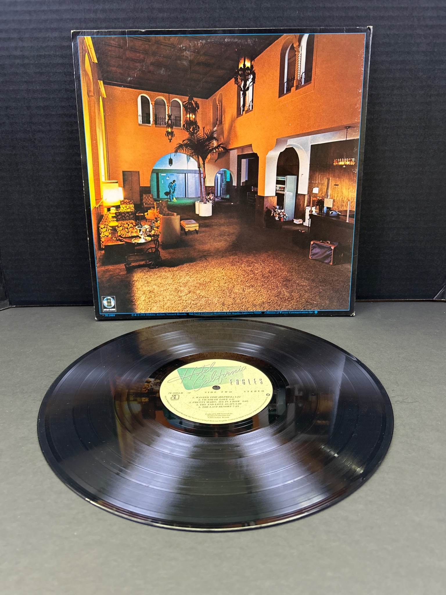 Eagles - Hotel California Vinyl Record, Original Pressing - 2