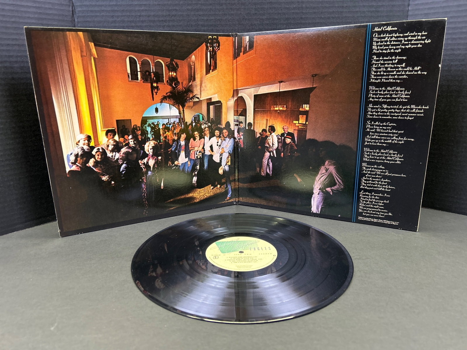 Eagles - Hotel California Vinyl Record, Original Pressing - 3