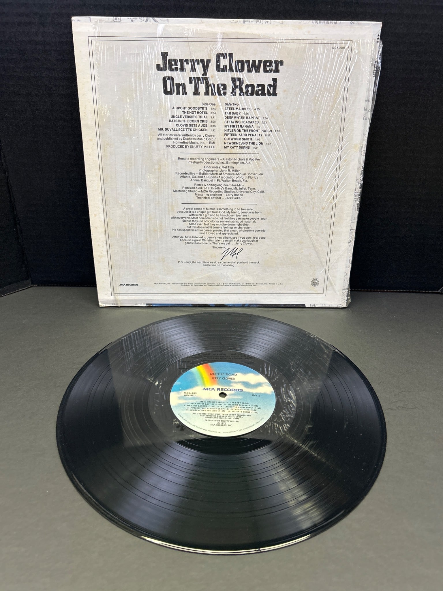 Jerry Clower 'On The Road' Vinyl Record Album - 2
