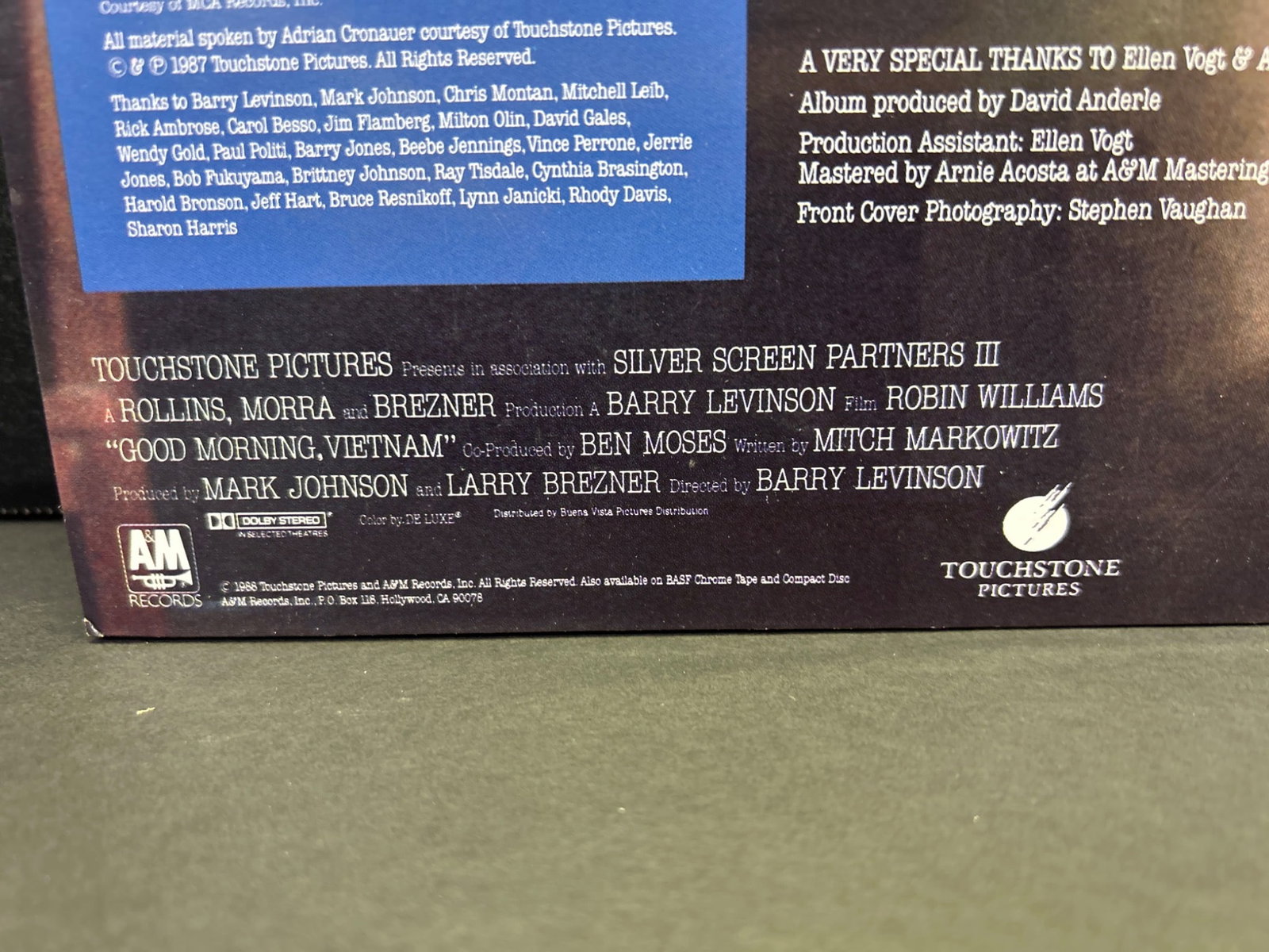 Good Morning, Vietnam Official Motion Picture Soundtrack Vinyl Record - 3