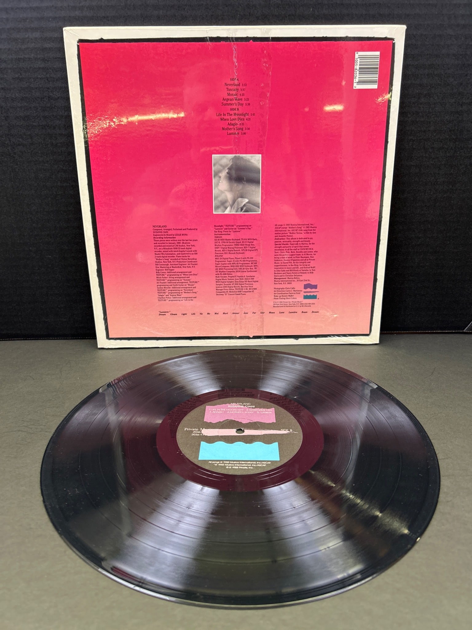 Suzanne Ciani 'Neverland' Vinyl Record LP with Sleeve - 2