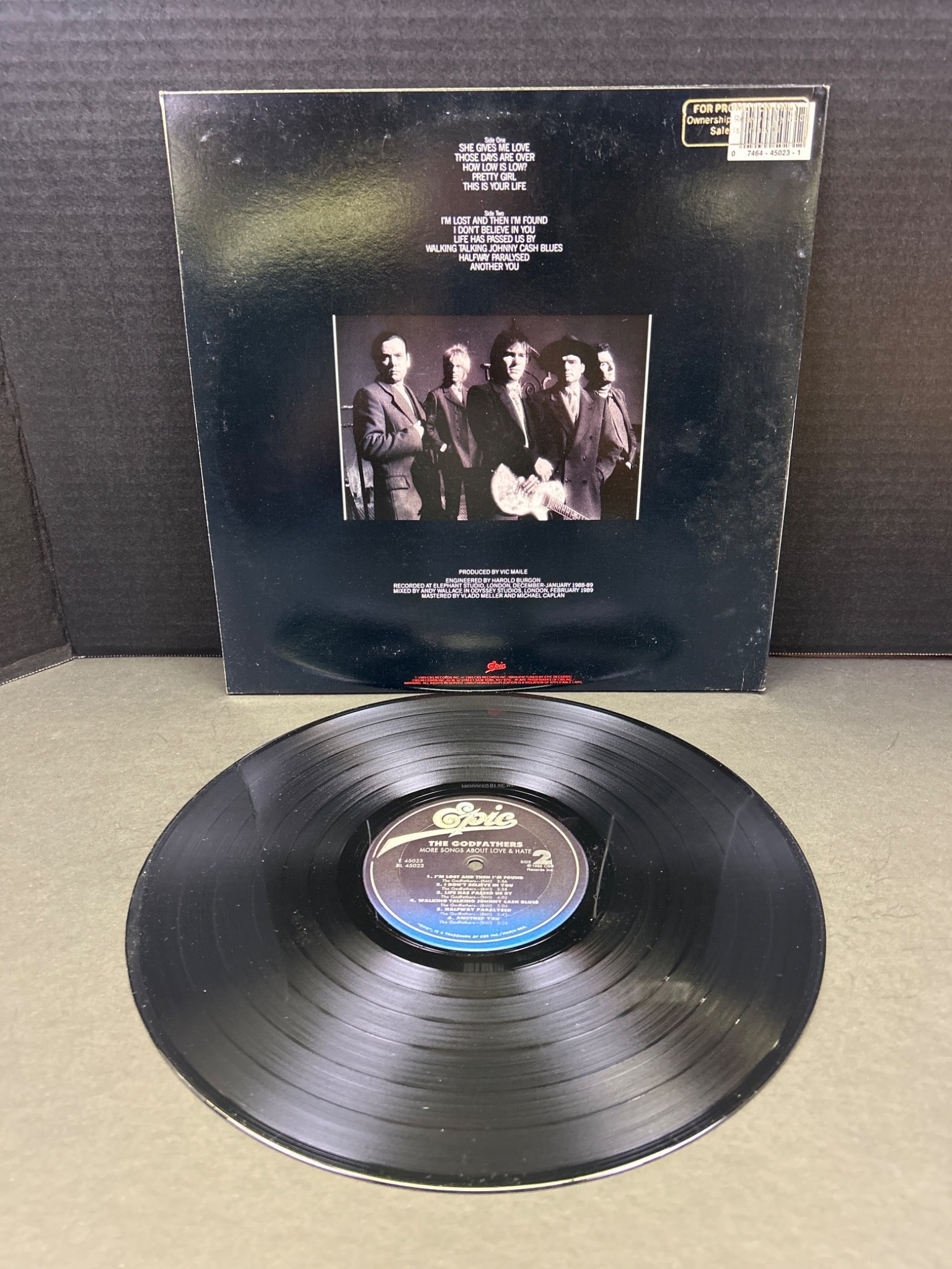 The Godfathers More Songs About Love And Hate Vinyl LP, 1989 - 2