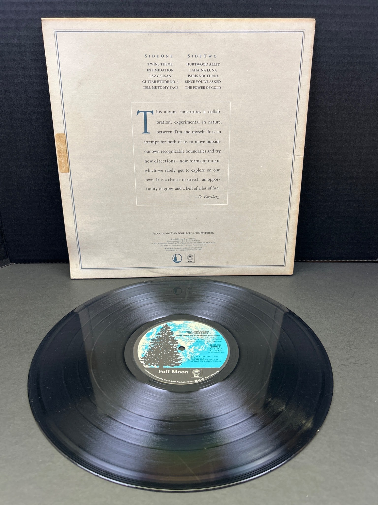Dan Fogelberg & Tim Weisberg 'Twin Sons of Different Mothers' Vinyl LP - 2