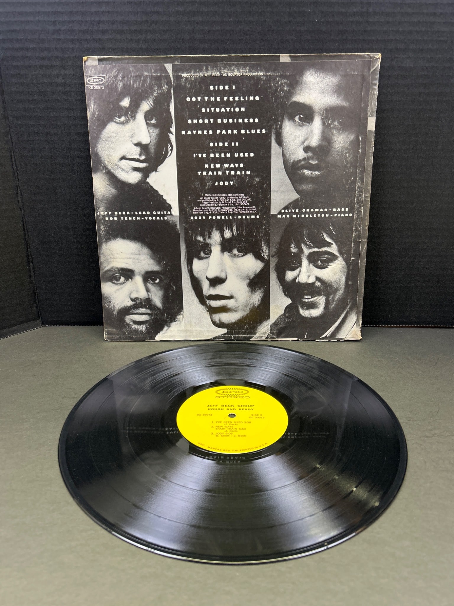 Jeff Beck Group Rough And Ready Vinyl Record, Original 1971 Issue - 2