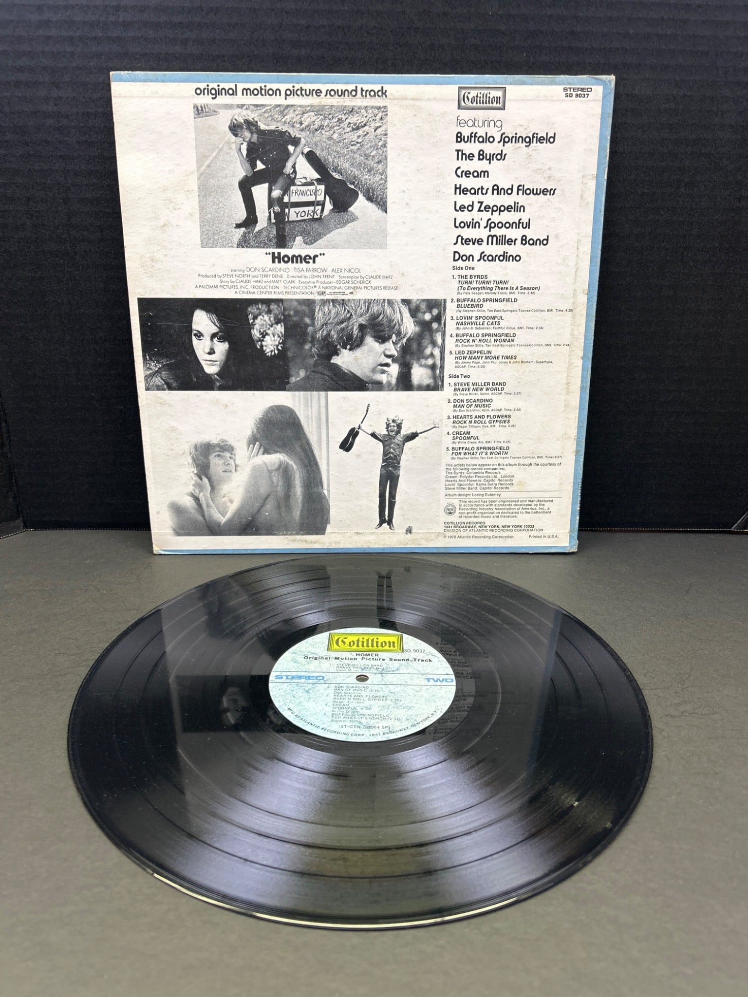 Homer Original Motion Picture Soundtrack Vinyl, Cotillion SD 9031 - 2