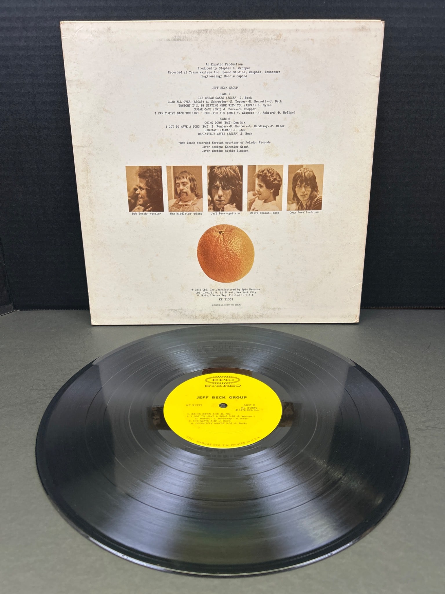 Jeff Beck Group Vinyl Record Featuring Album 'Jeff Beck Group' (ST-535) - 2