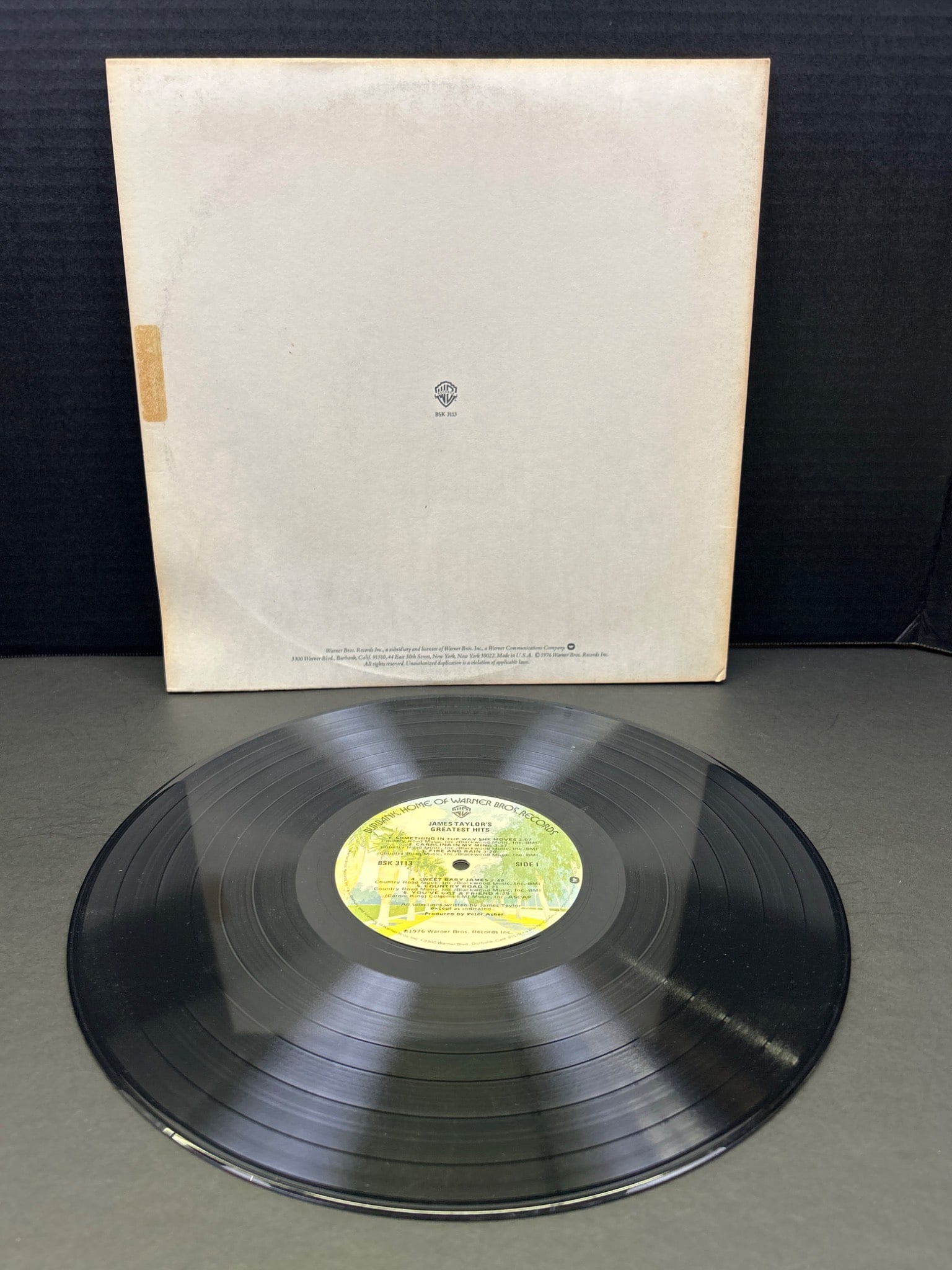 James Taylor 'Something in the Way She Moves' Vinyl LP Record with Cover - 2
