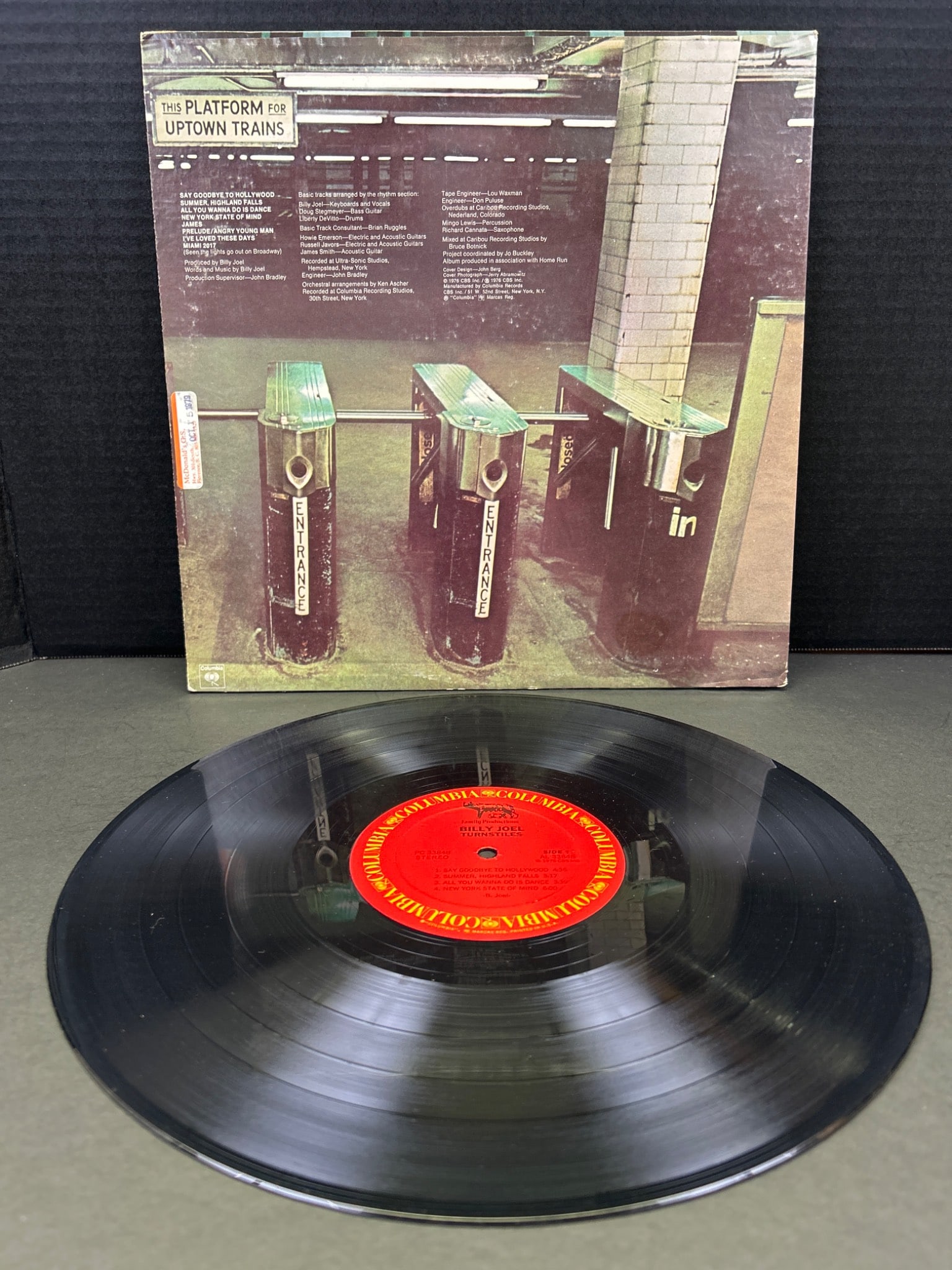 Billy Joel Turnstiles Vinyl Album with Cover - 2