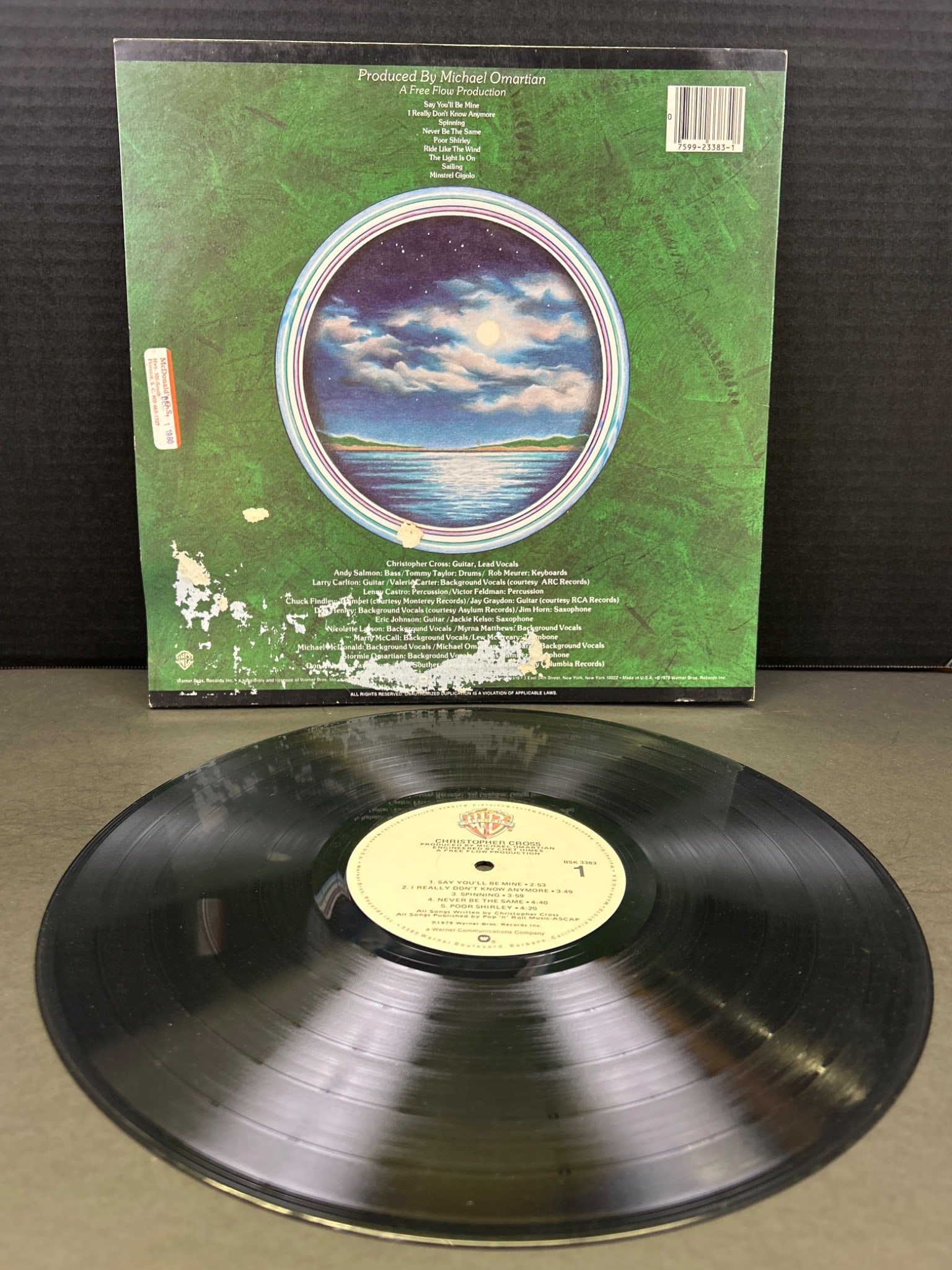 Christopher Cross Self-Titled 1979 Vinyl LP, Warner Bros. Records BSK-3383 - 2