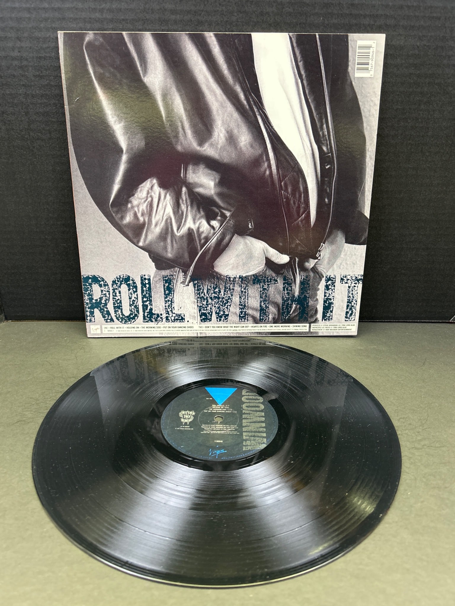 Winwood 'Roll With It' Vinyl Record Album, Island Records, 1988 - 2