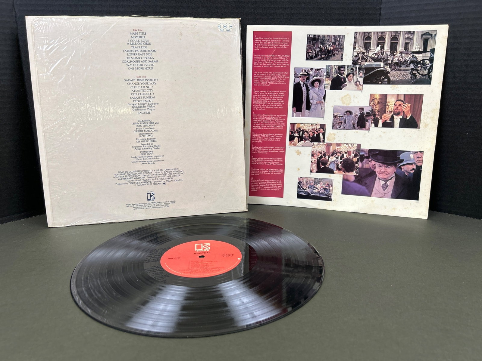 Ragtime Original Motion Picture Soundtrack Vinyl LP, Released 1981 - 2
