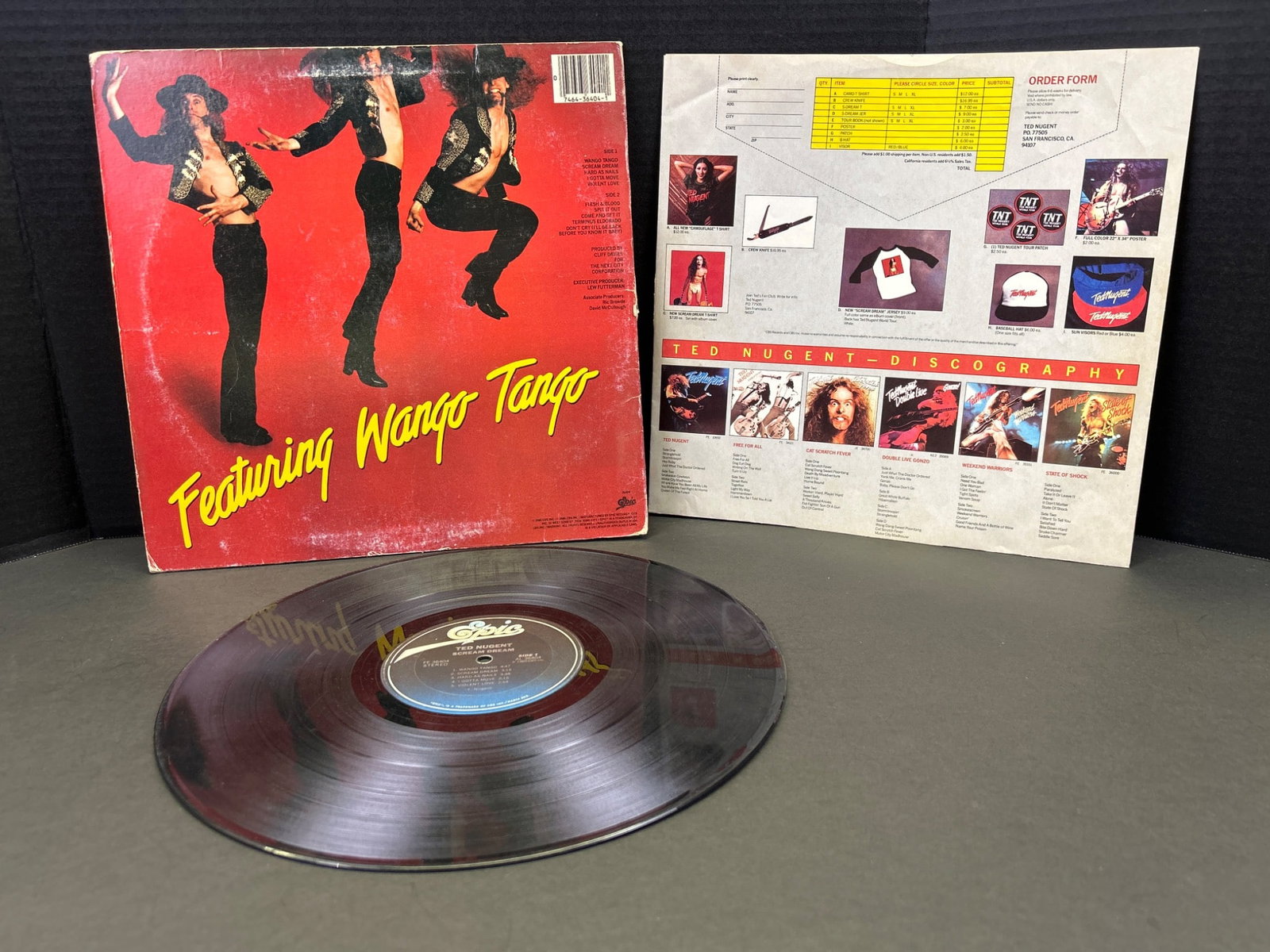 Ted Nugent 'Scream Dream' Vinyl LP Record with Original Sleeve and Artwork - 2