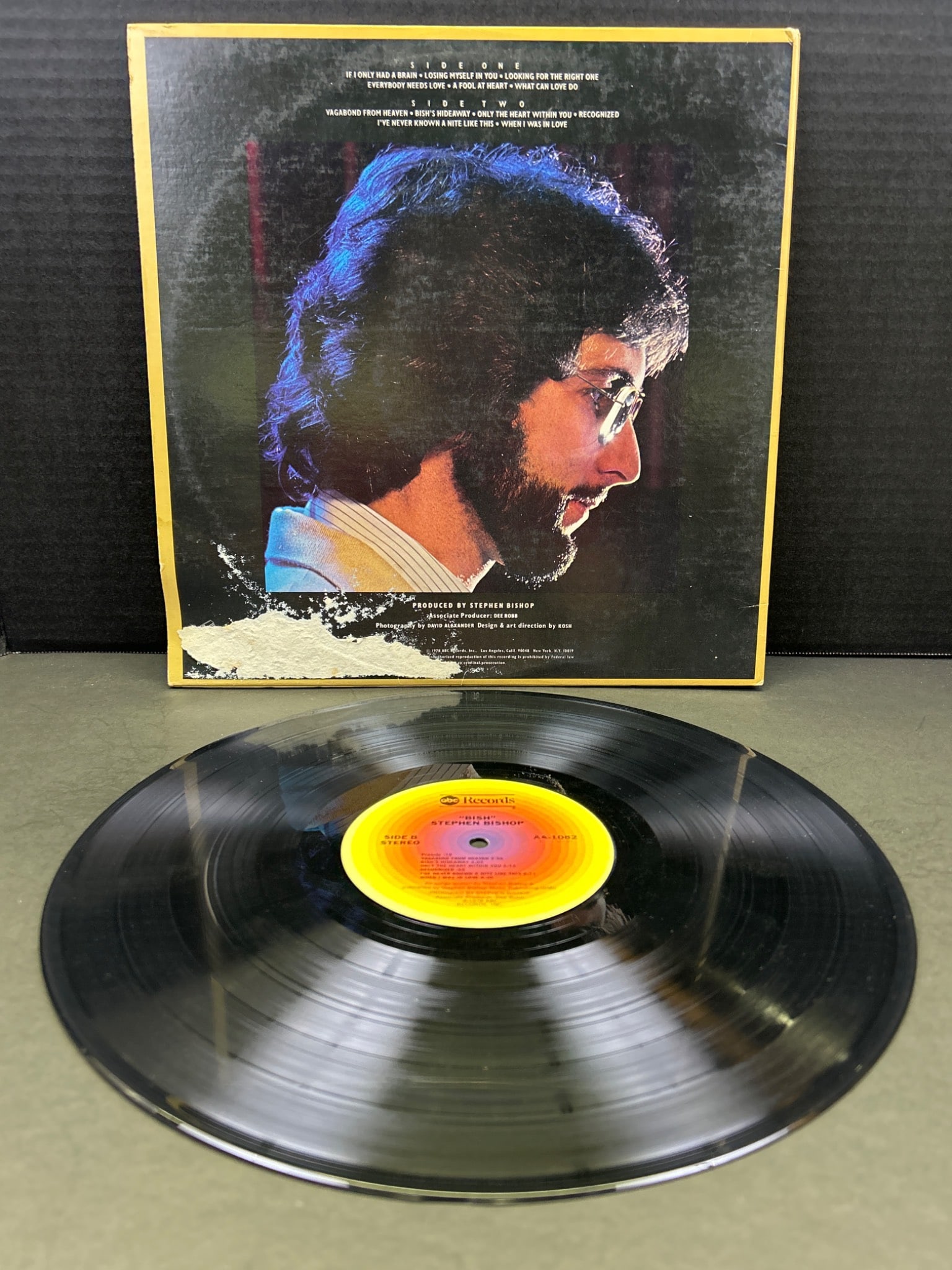 Stephen Bishop Self-Titled Vinyl Record Album with Original Sleeve - 2