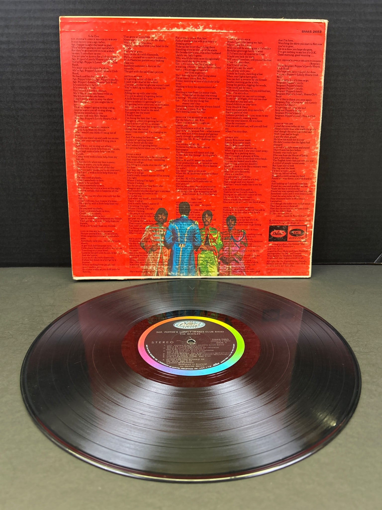 The Beatles Sgt. Pepper's Lonely Hearts Club Band Vinyl LP with Gatefold Sleeve - 2