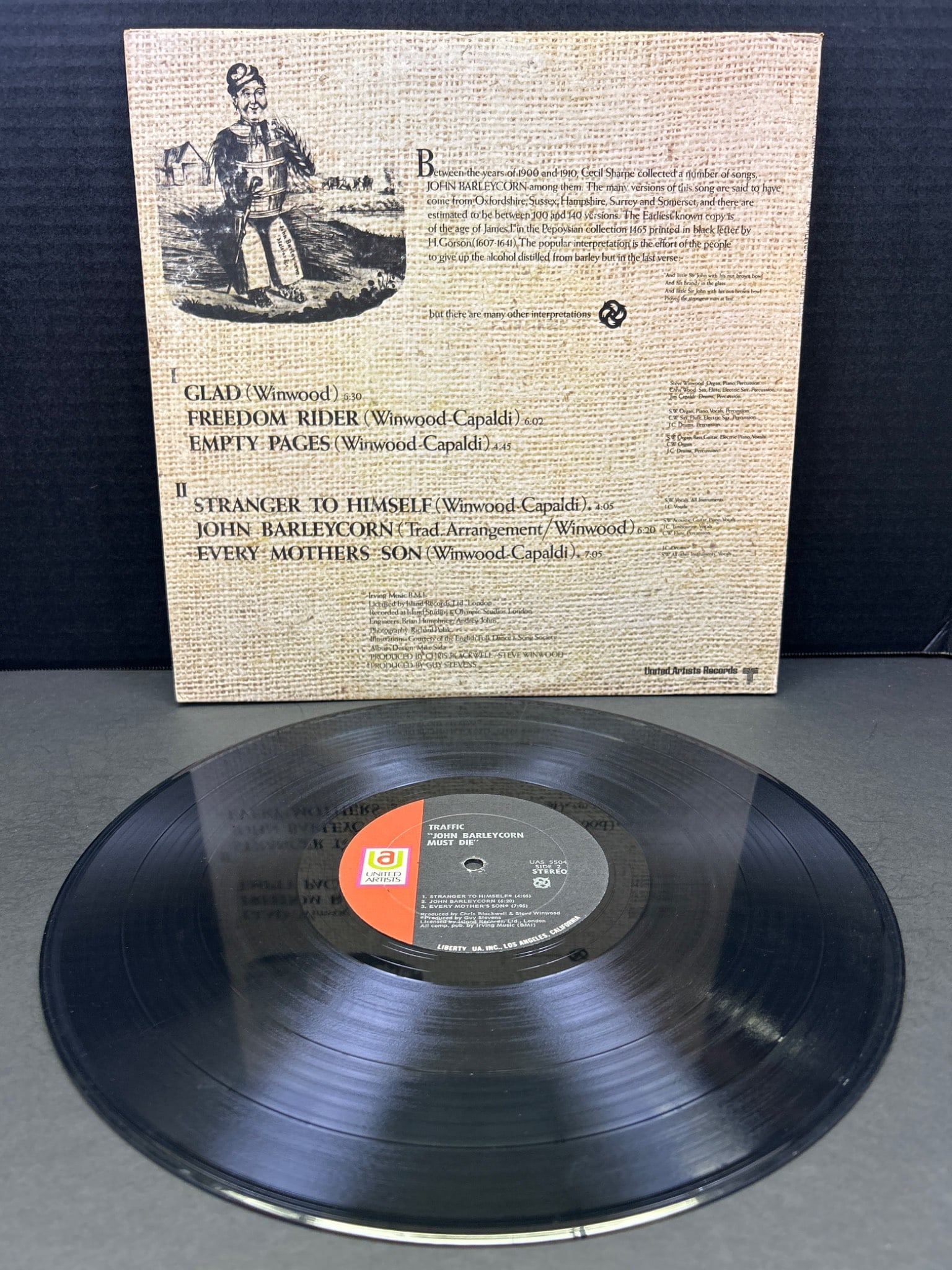 Traffic - John Barleycorn Must Die Vinyl Record with Gatefold Cover - 2