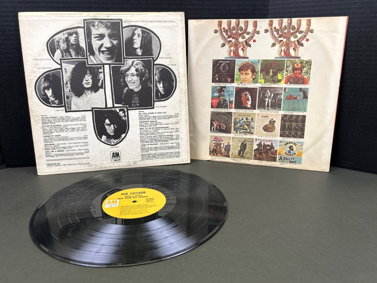 Joe Cocker With A Little Help From My Friends Vinyl LP, A&M SP-4182 - 2