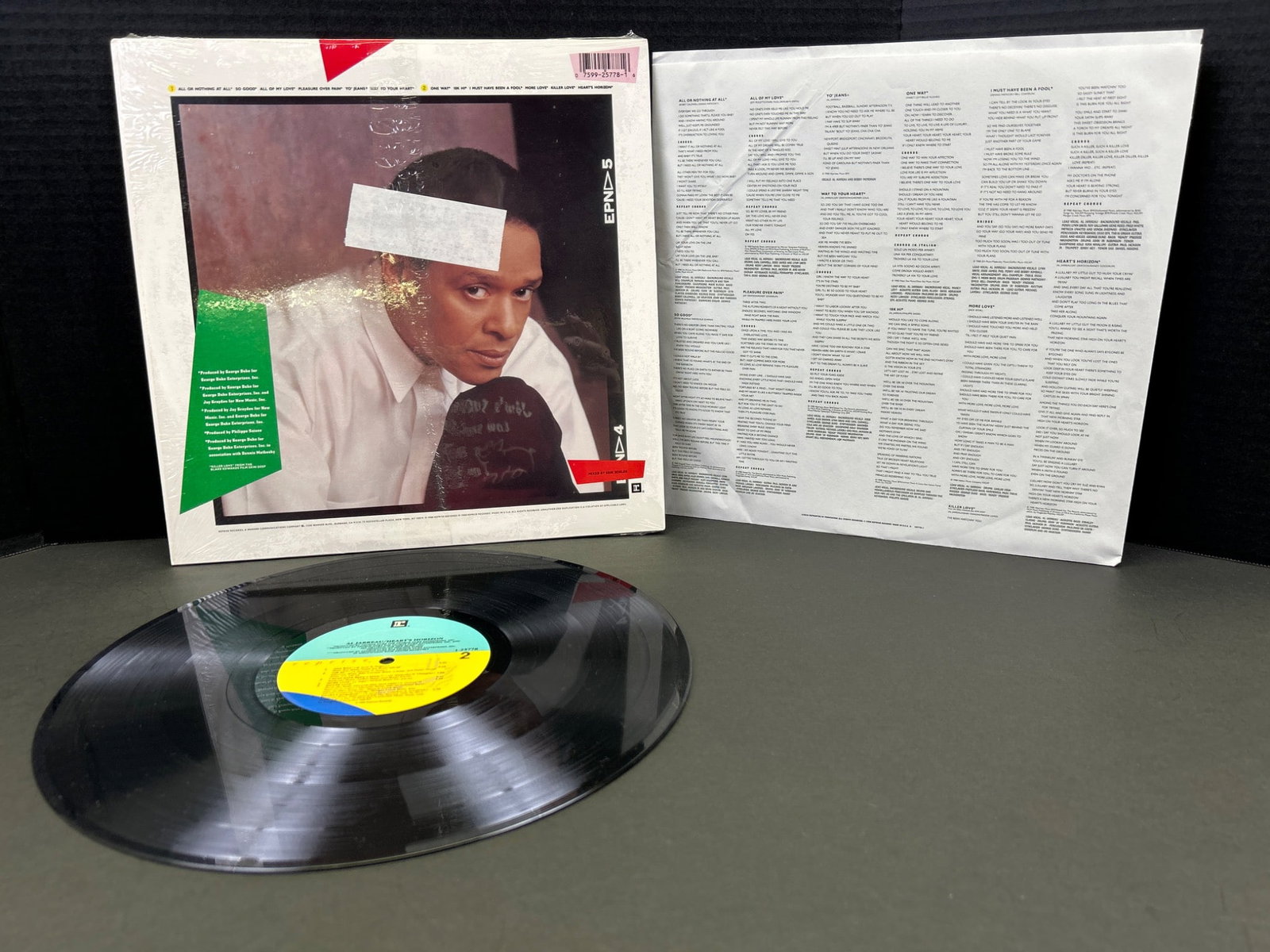 Al Jarreau - Heart's Horizon Vinyl Record (1988) - 2
