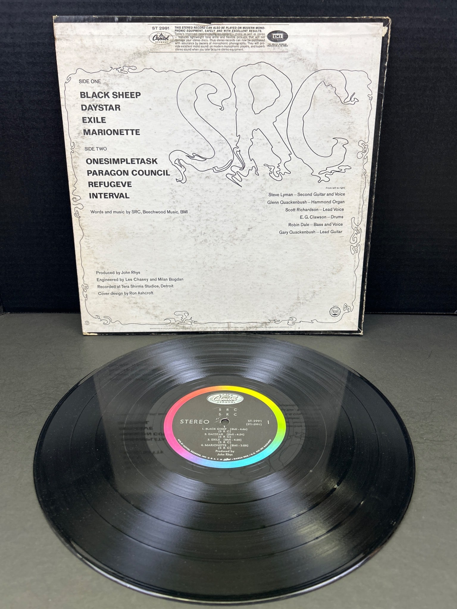 SRC Self-Titled Vinyl Record Album, Capitol Records (1968) - 2