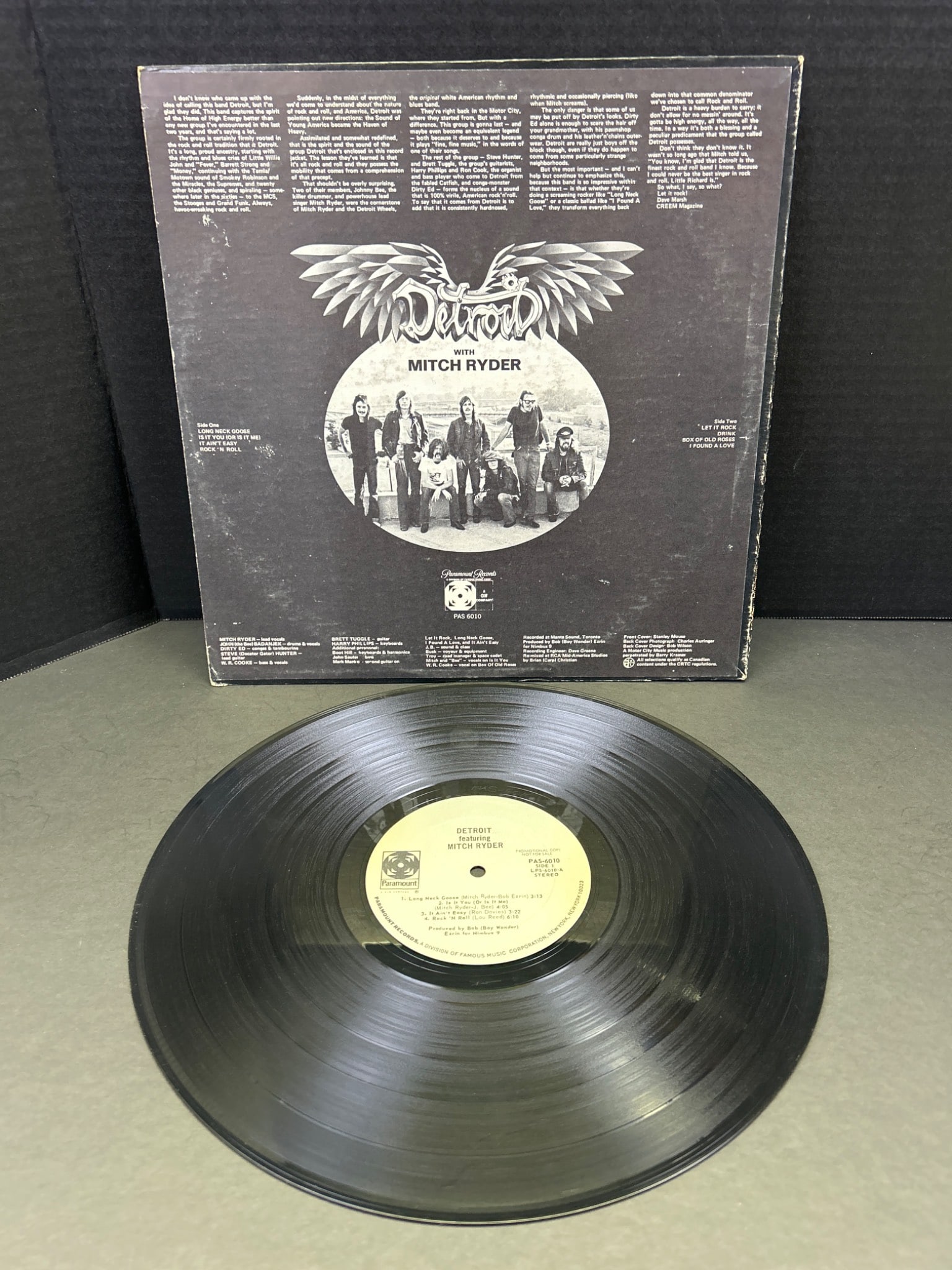 Detroit Vinyl Record by Mitch Ryder With Original Jacket - 2