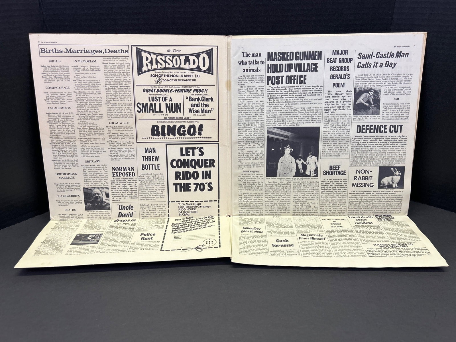 Jethro Tull ˜Thick As A Brick™ Vinyl LP Album with Newspaper Cover - 3