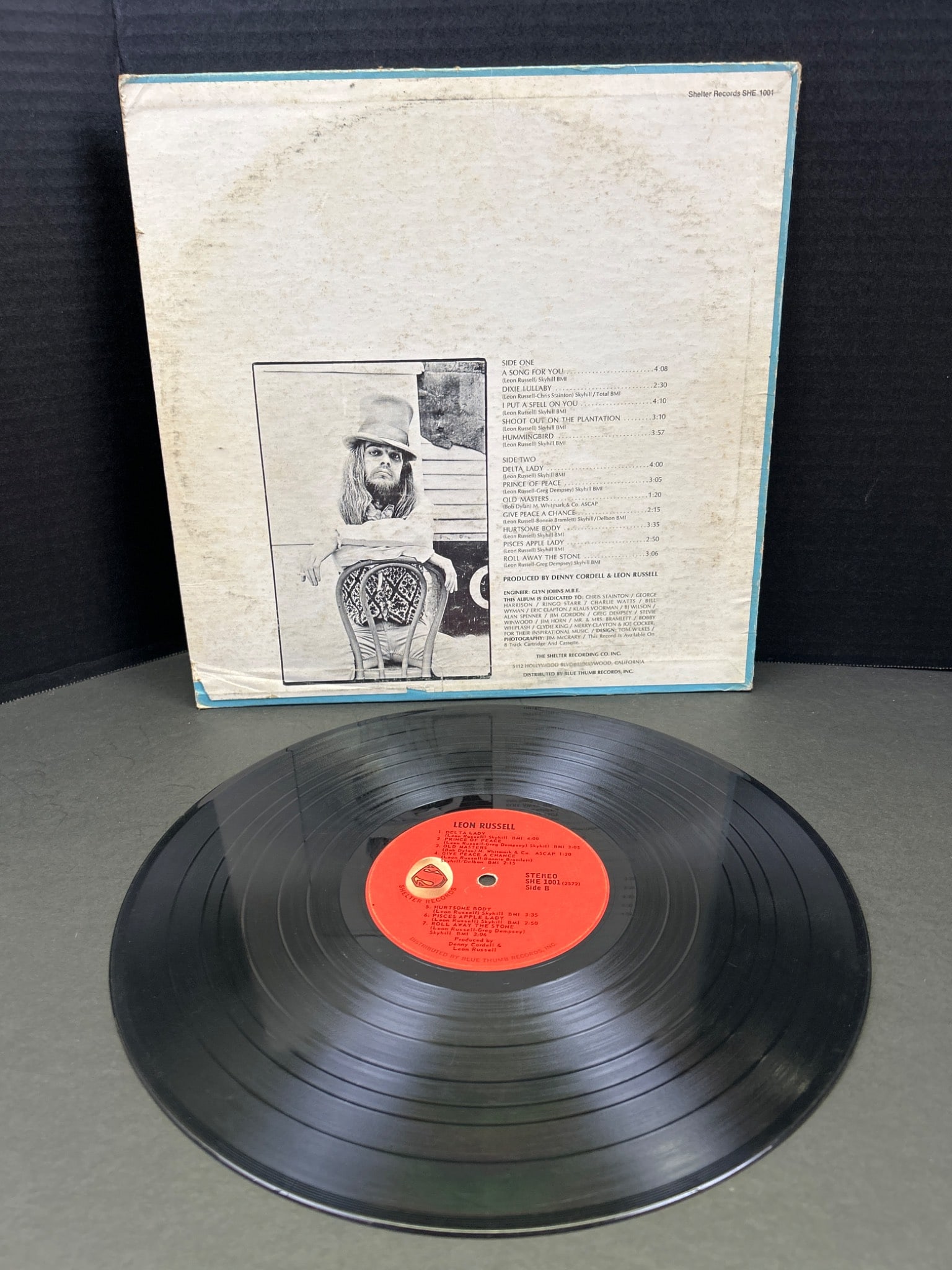 Leon Russell Self-Titled Vinyl LP on Shelter Records (SW-8901) - 2