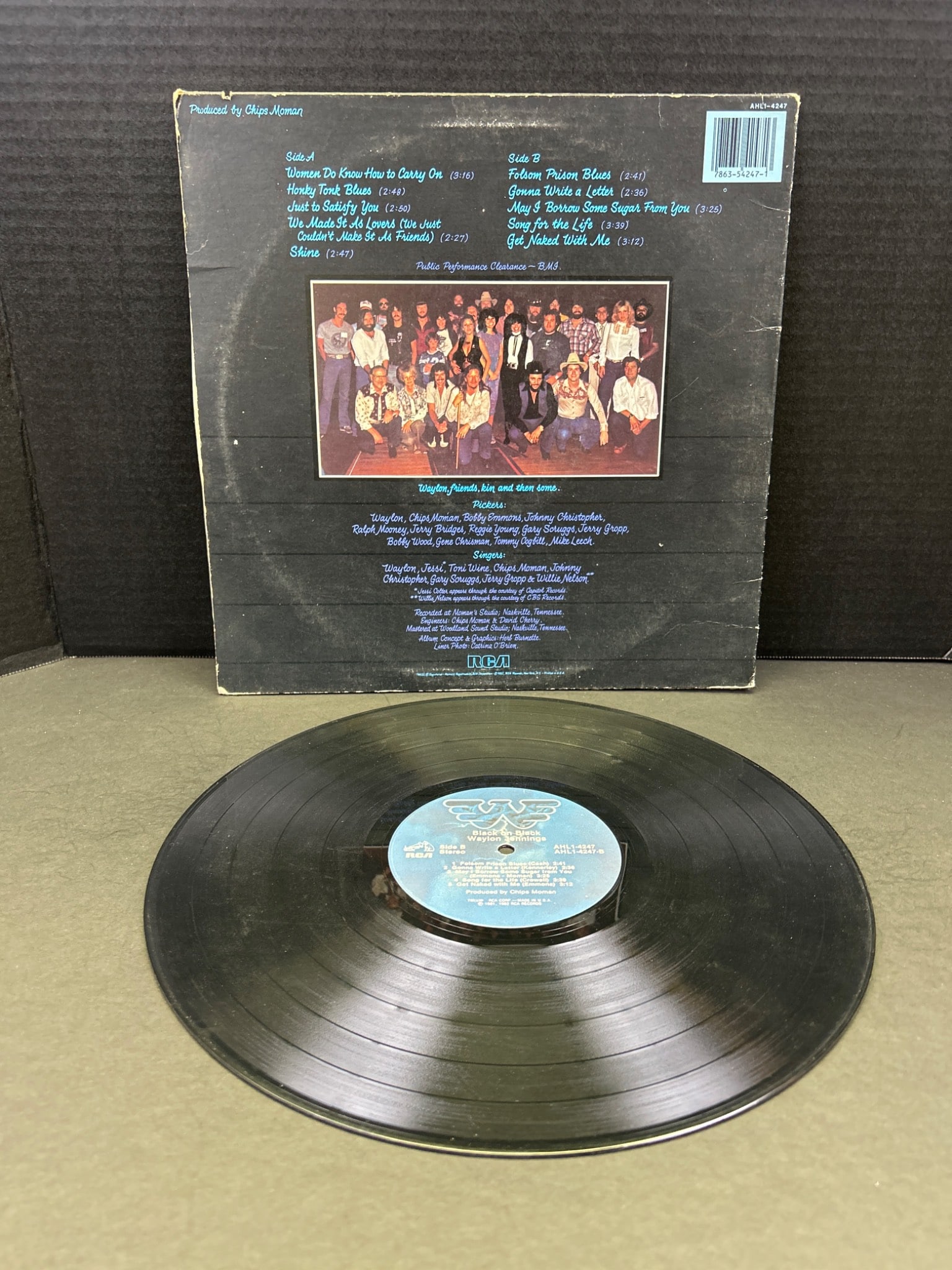 Waylon Jennings 'Waylon' Album Vinyl Record with Sleeve - 2