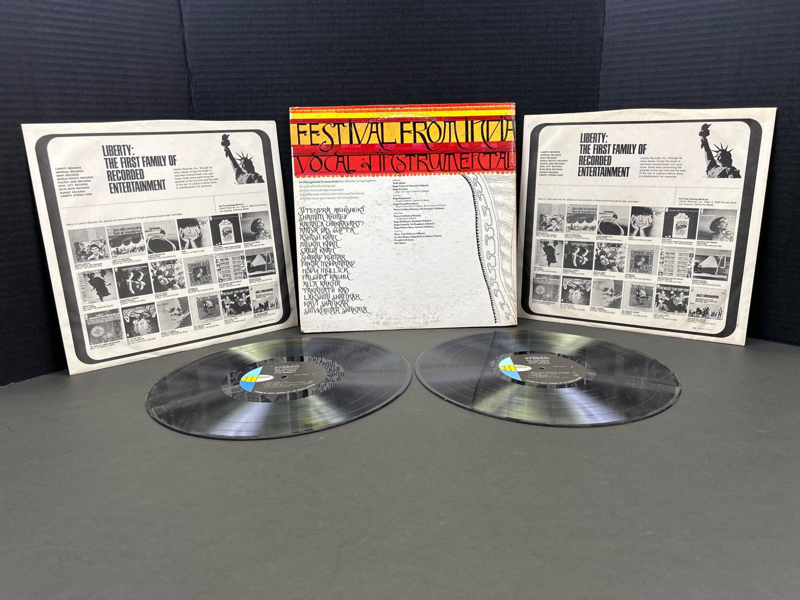Ravi Shankar: Festival From India, 1976 2-LP Recording by Liberty Records - 3