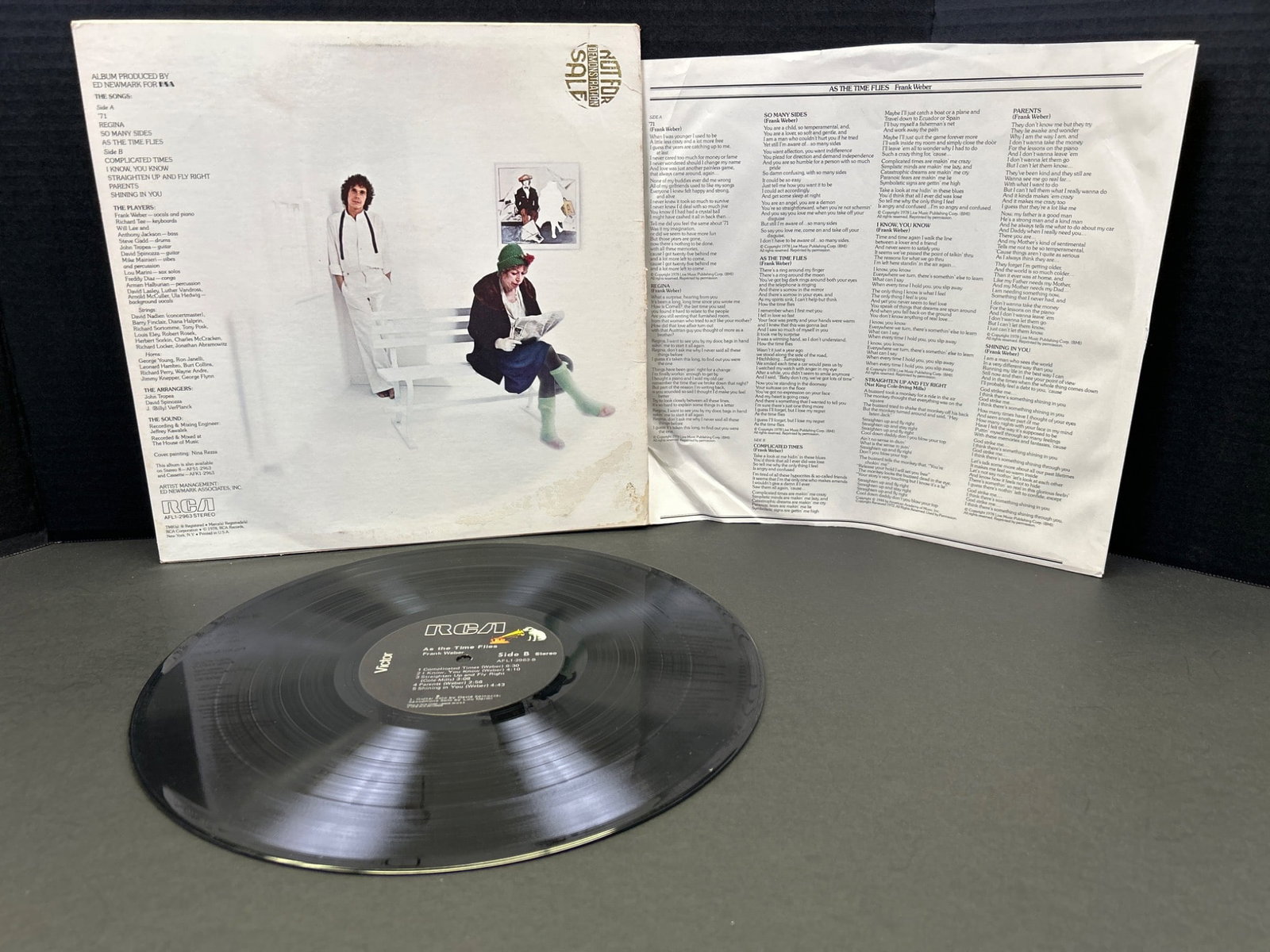 Frank Weber 'As The Time Flies' Vinyl Record with Original Sleeves - 2