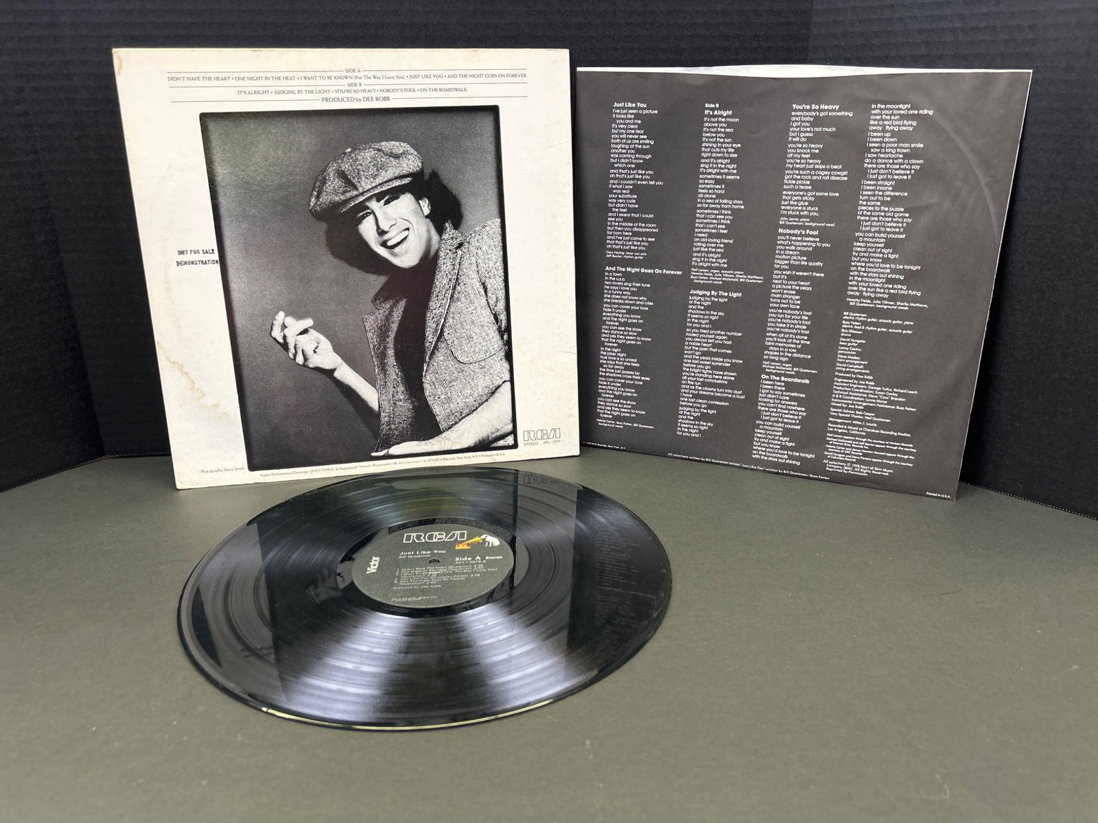 Isle of Qualman Record Album by David Pomeranz with Sleeve and Lyric Insert - 2