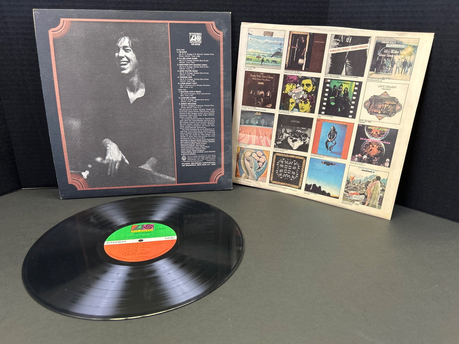 Boz Scaggs Self-Titled Vinyl LP, Atlantic Records, SD 8239 - 2