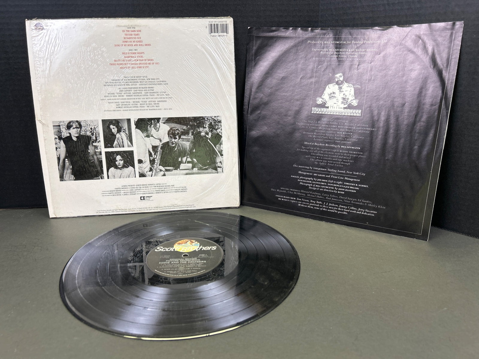 Two Vinyl Records: 'Eddie and the Cruisers' Soundtrack & The Eagles 'The Long Run' - 2