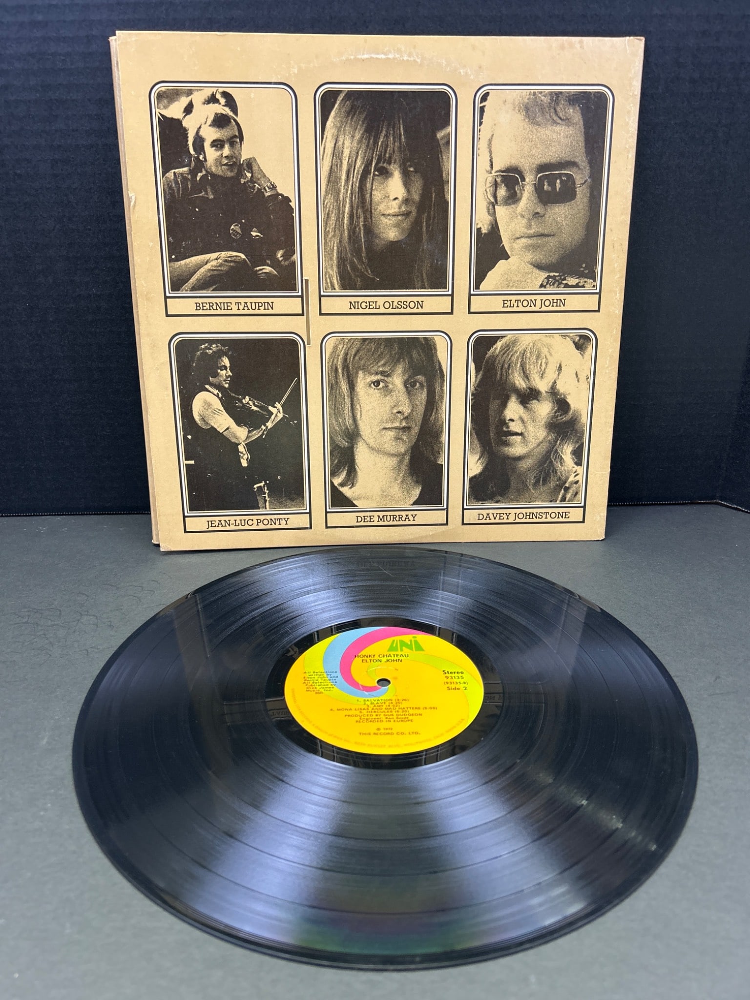Elton John 'Honky Chateau' Vinyl Record, 1972 Original Issue with Gatefold Sleeve - 2