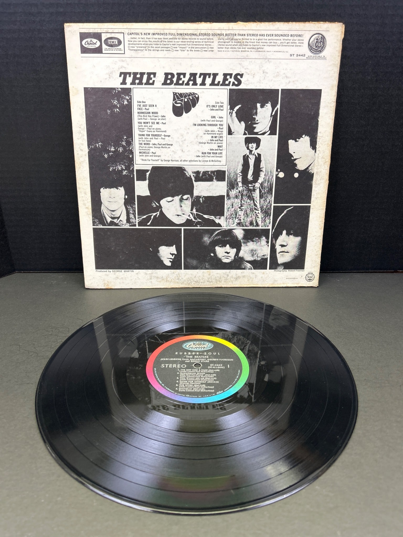 The Beatles Rubber Soul Vinyl LP Capitol Records ST 2442 - 2