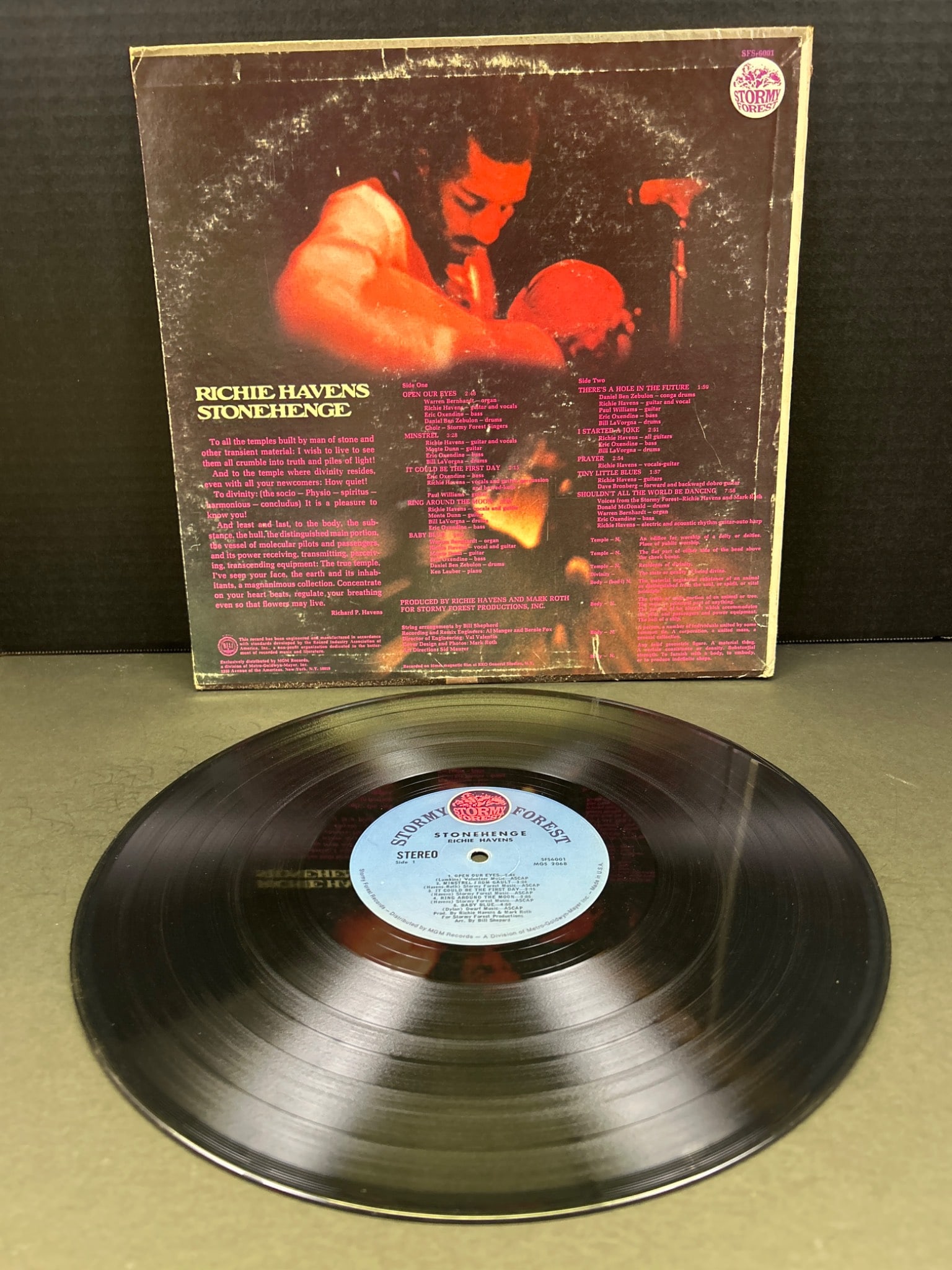 Richie Havens 'Stonehenge' Vinyl LP Album, Verve Forecast FTS-3055 - 2