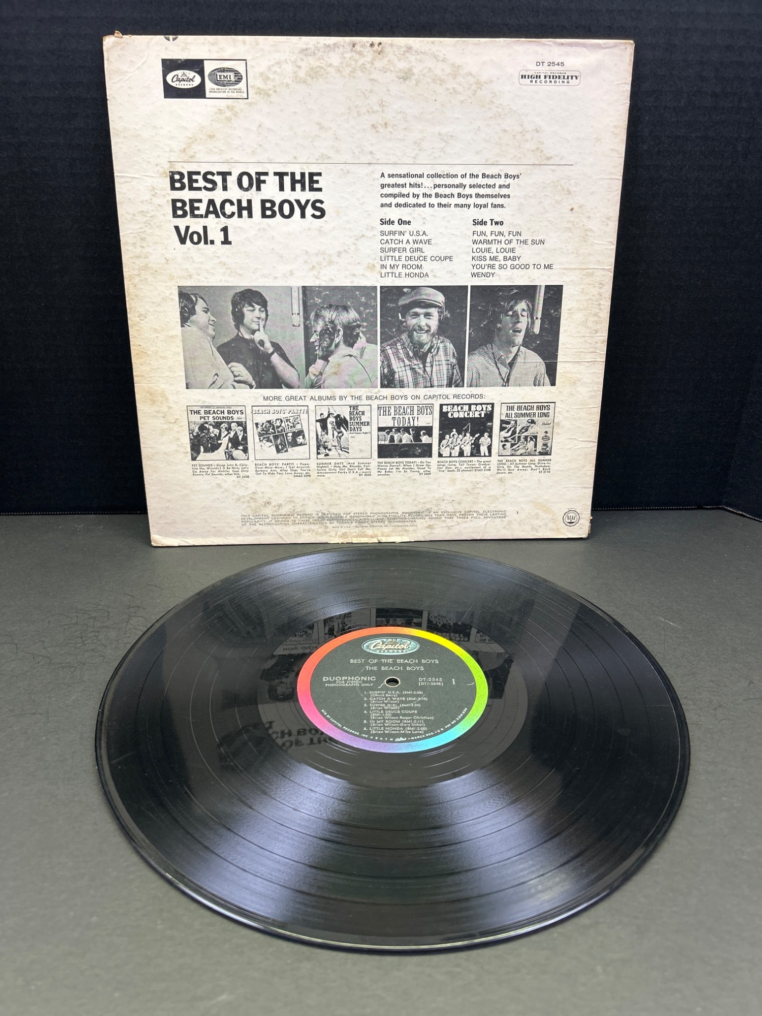 Best of the Beach Boys, Vol. 1 Vinyl Record, Capitol Records (Duophonic Stereo) - 2