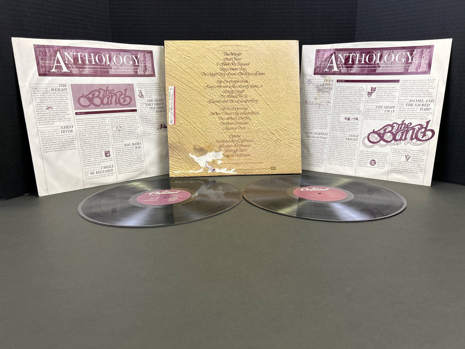 The Band 'Anthology' Double LP Vinyl Record Set with Original Sleeves - 2
