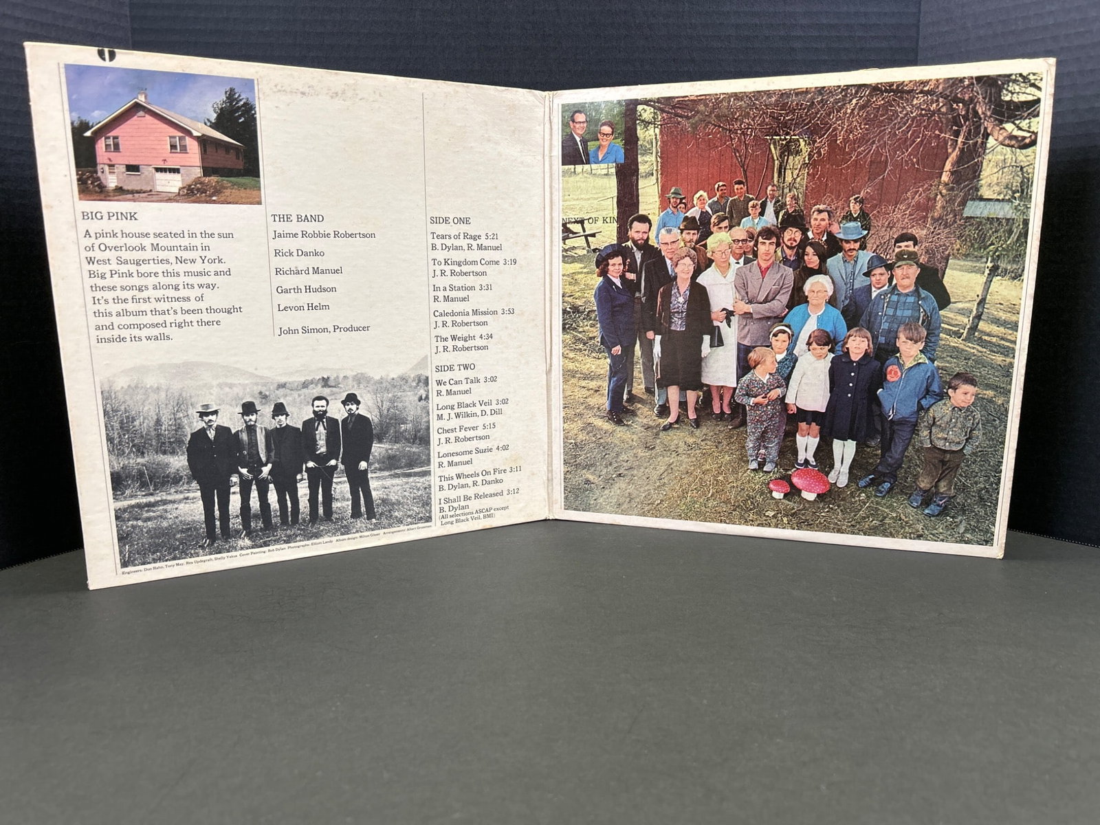 Music From Big Pink Vinyl Record by The Band With Original Inner Sleeve - 3