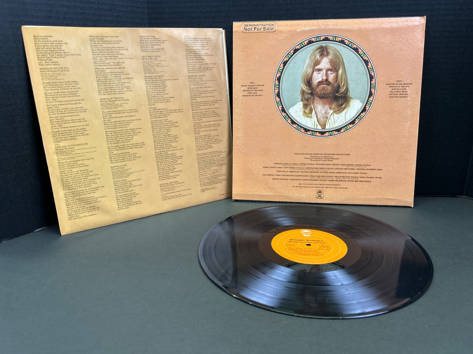 Michael Murphey - 'Blue Sky - Night Thunder' Vinyl LP Record, 1975 Pressing - 2