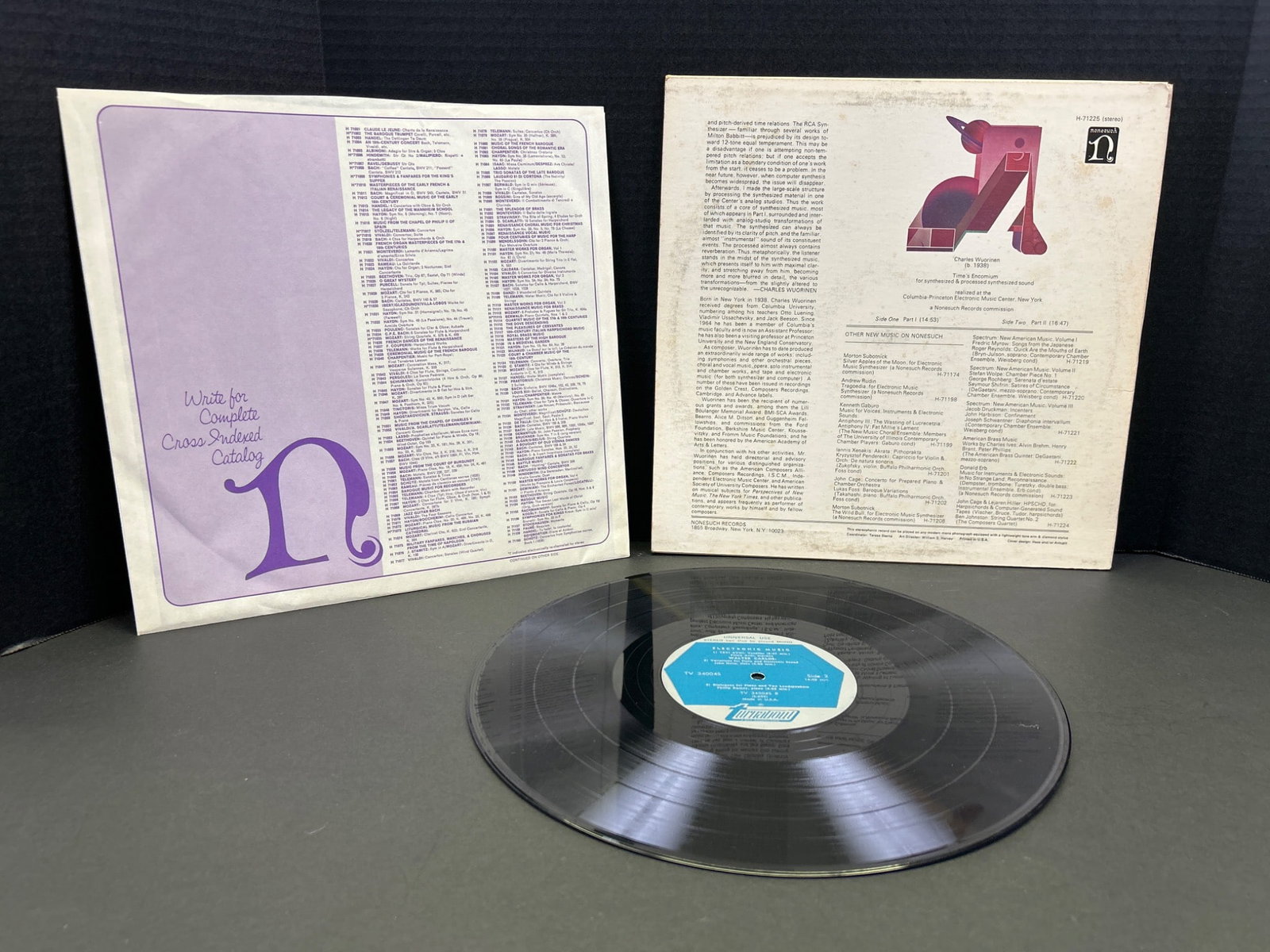 Charles Wuorinen: Time's Encomium Vinyl, Columbia Masterworks Stereo MS 7411 - 2