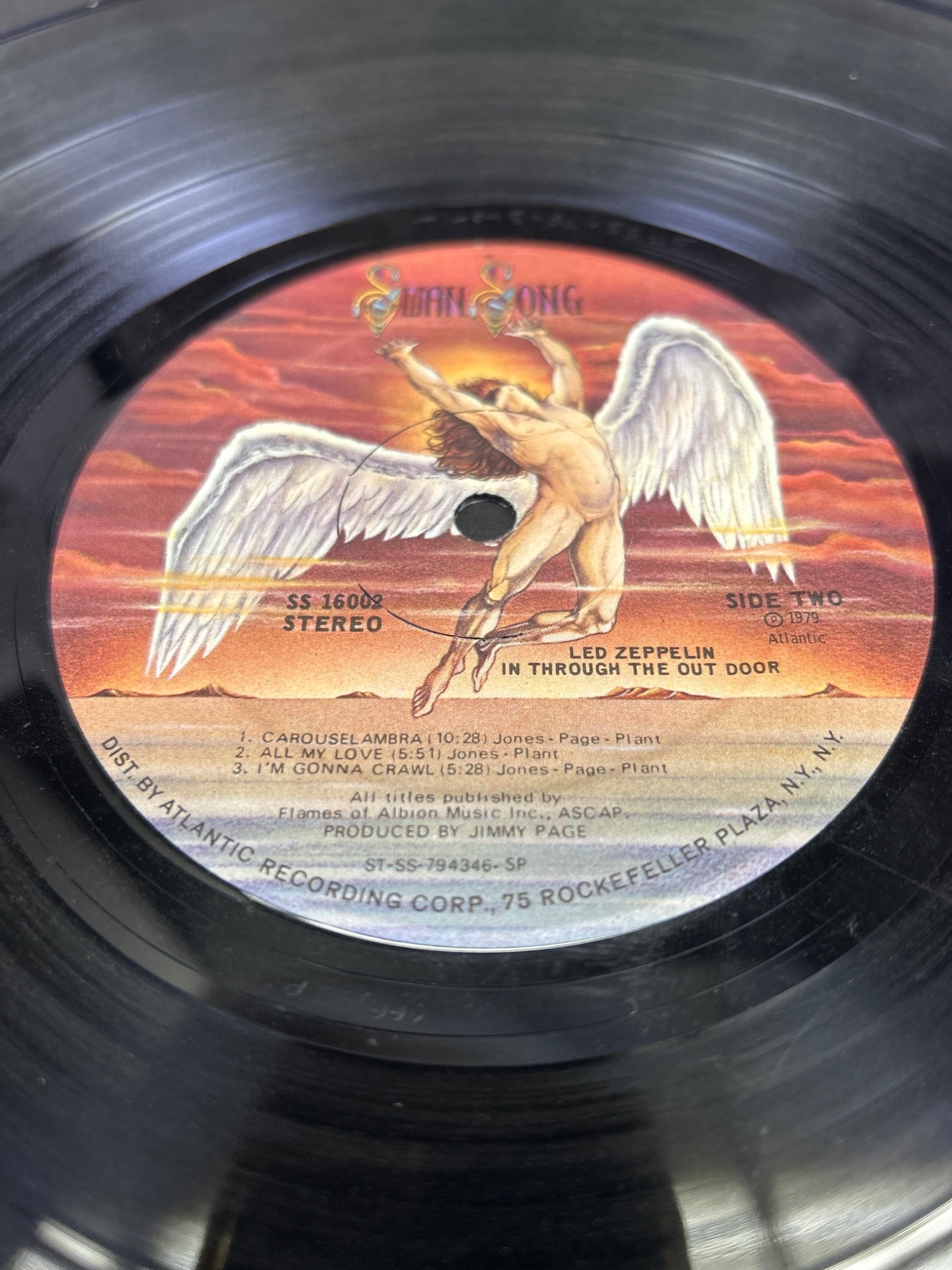 Led Zeppelin 'In Through the Out Door' Vinyl Record Album with Sleeve and Artwork - 3