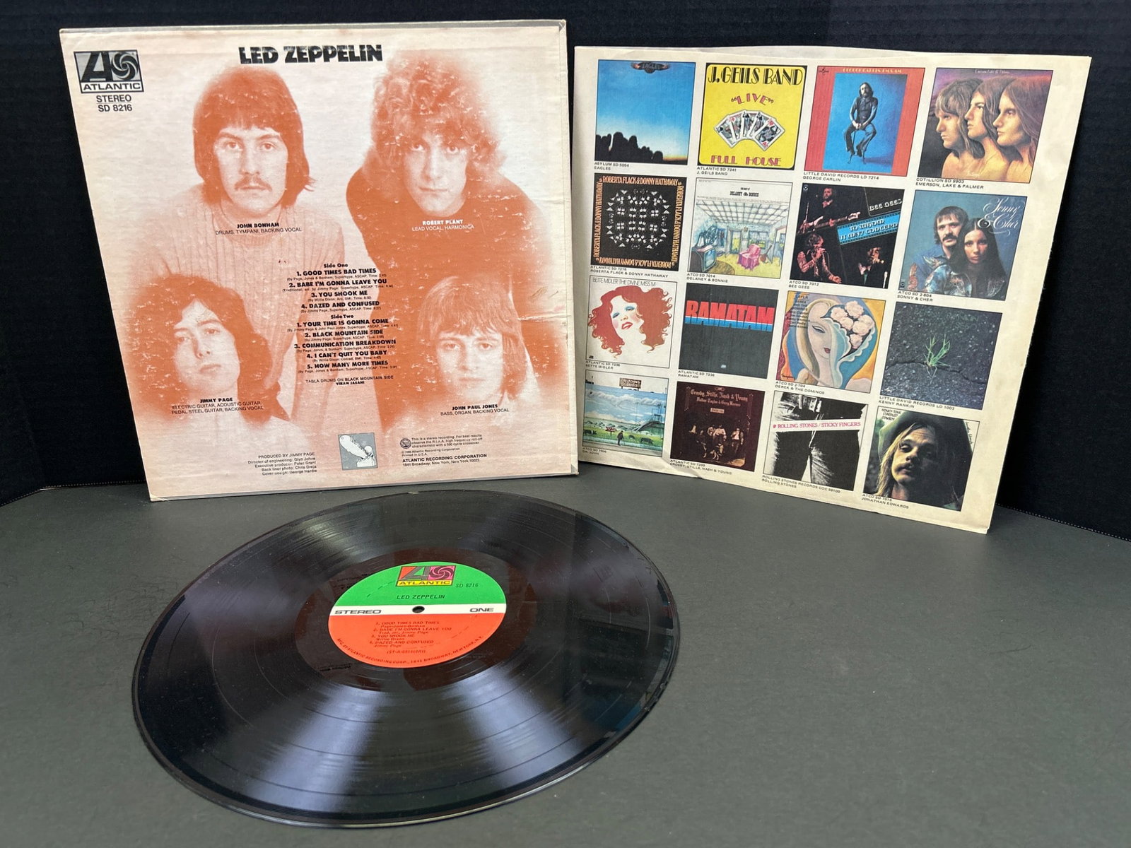 Led Zeppelin Self-Titled Vinyl LP Album, Atlantic SD 8216, 1969 - 2