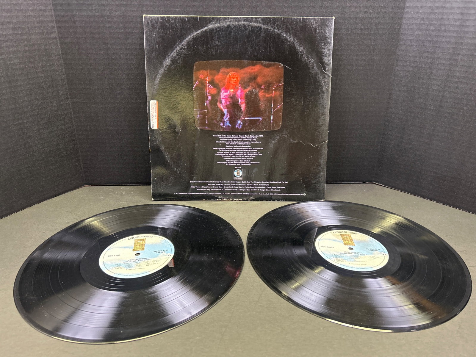 Joni Mitchell 'Shadows And Light' Double LP Vinyl Record Album - 2