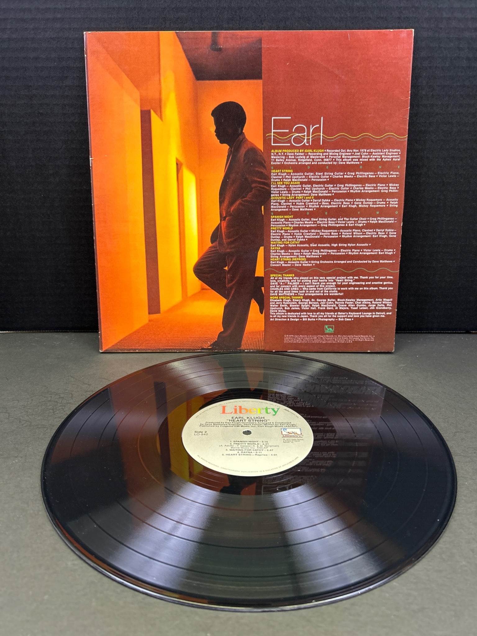 Earl Klugh 'Heart String' Vinyl LP Record Album by Liberty Records - 2
